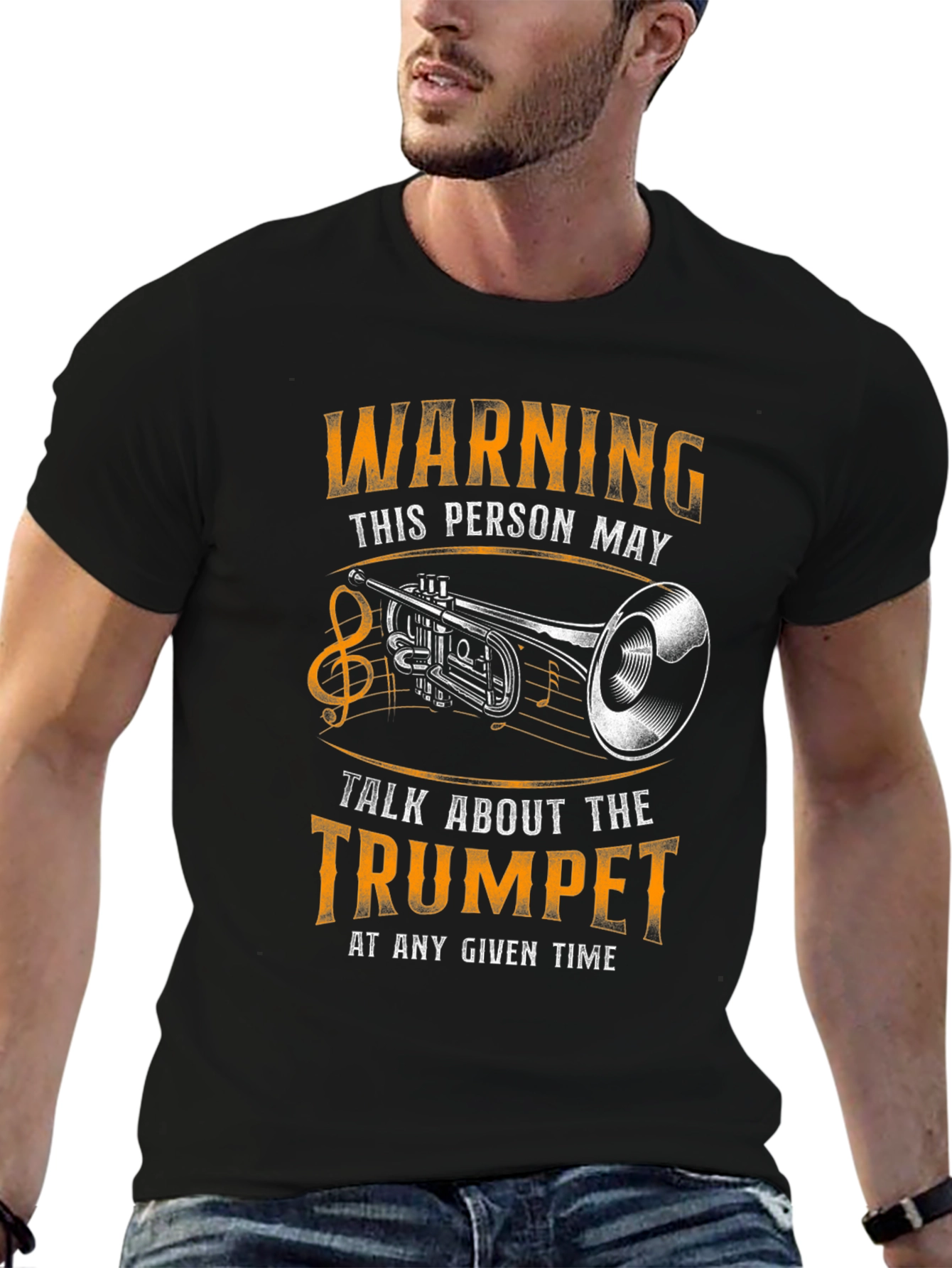 Warning Trumpet Player T-Shirt - Talk About Trumpet Anytime