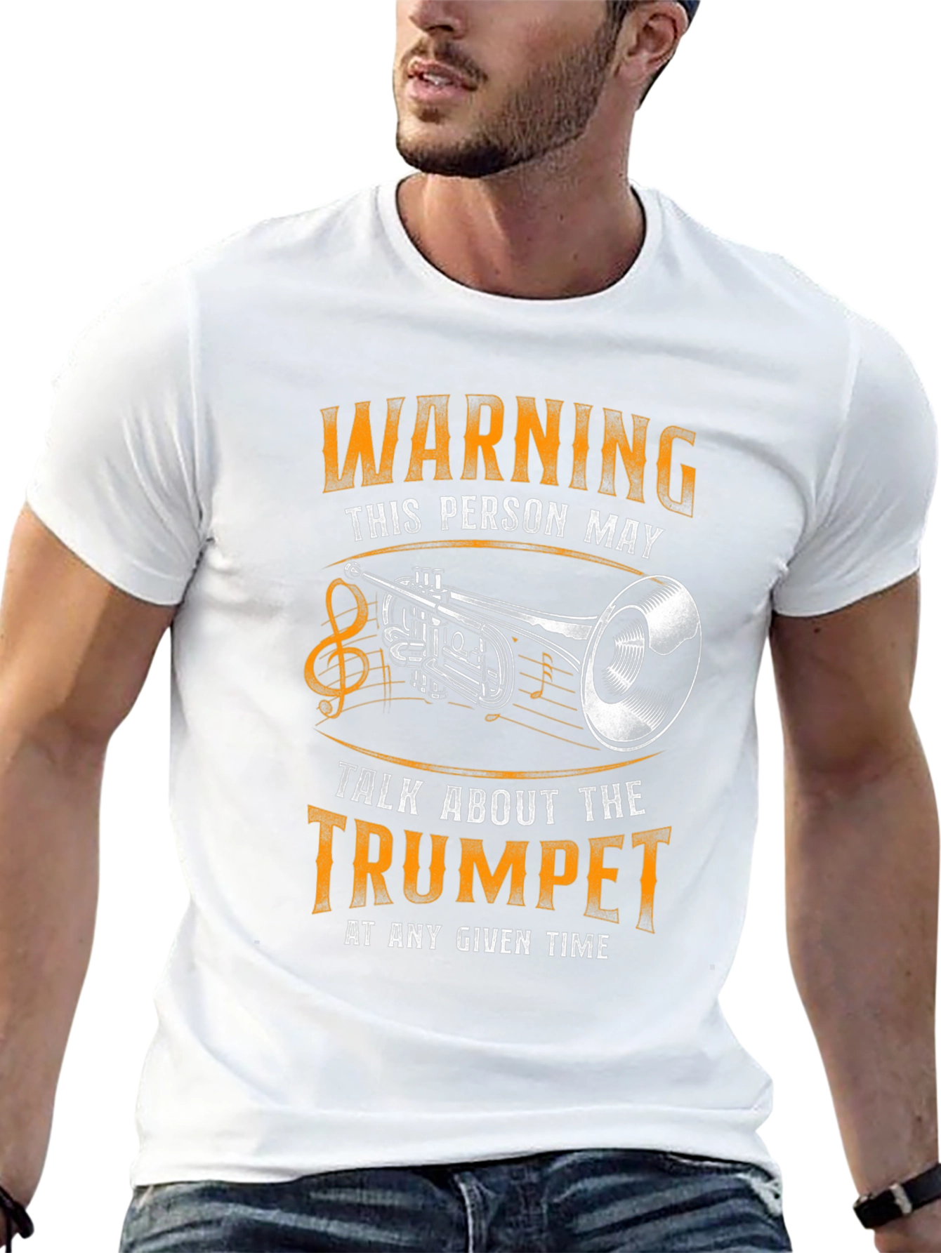 Warning Trumpet Player T-Shirt - Talk About Trumpet Anytime