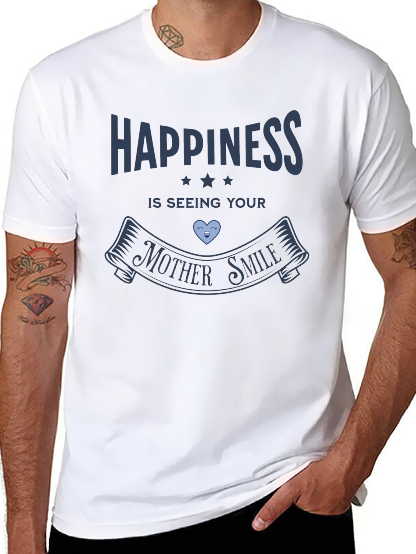 Happiness Is Seeing Your Mother Smile Graphic Tee