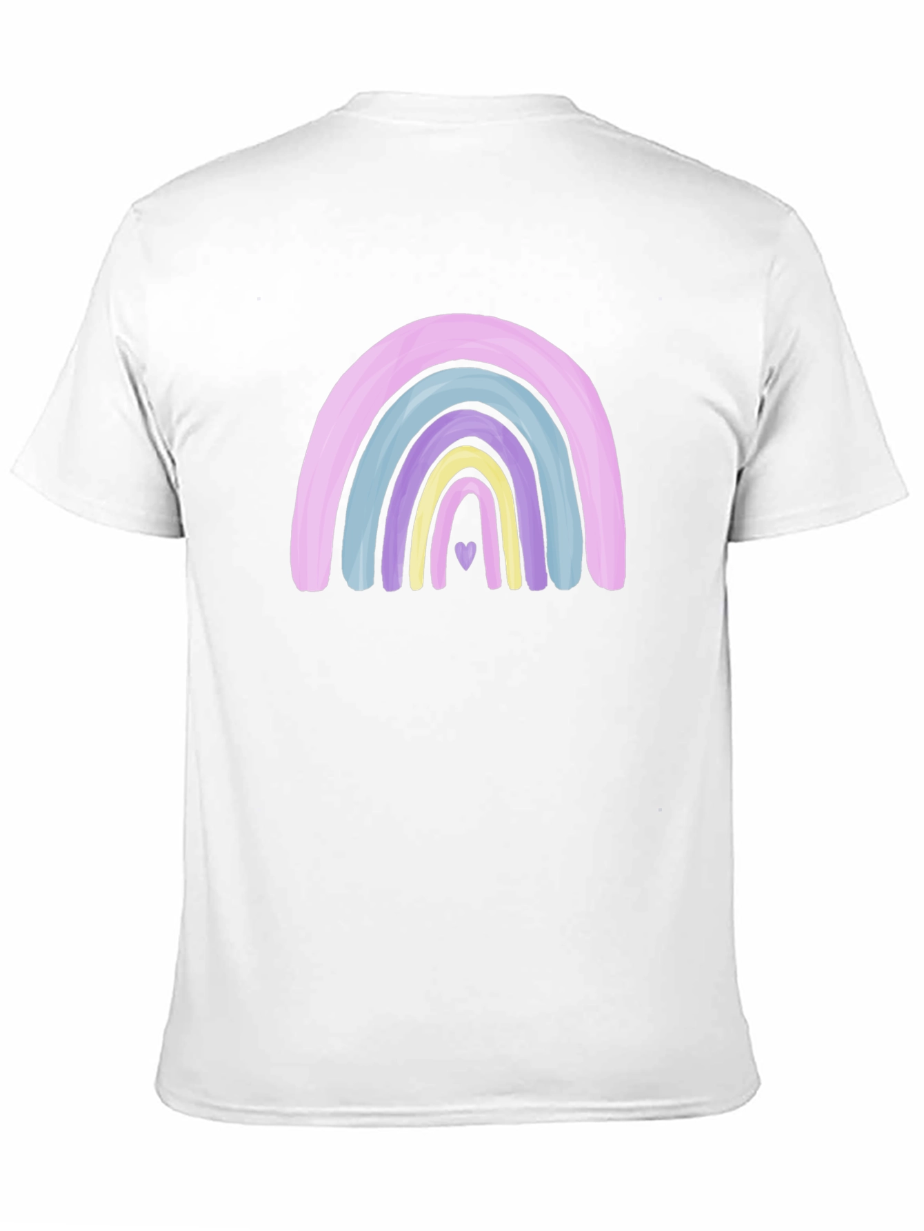 Pastel Rainbow Heart Graphic Tee - Unisex