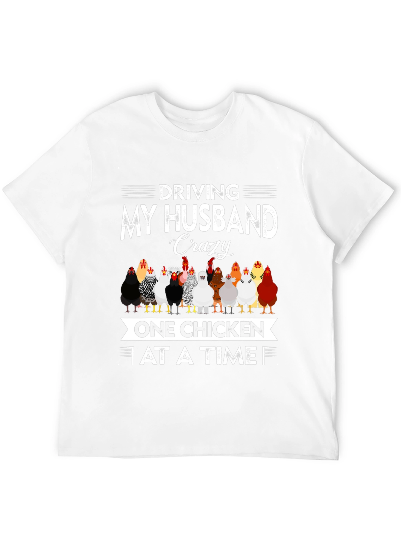 Crazy Chicken Lady Graphic T-Shirt