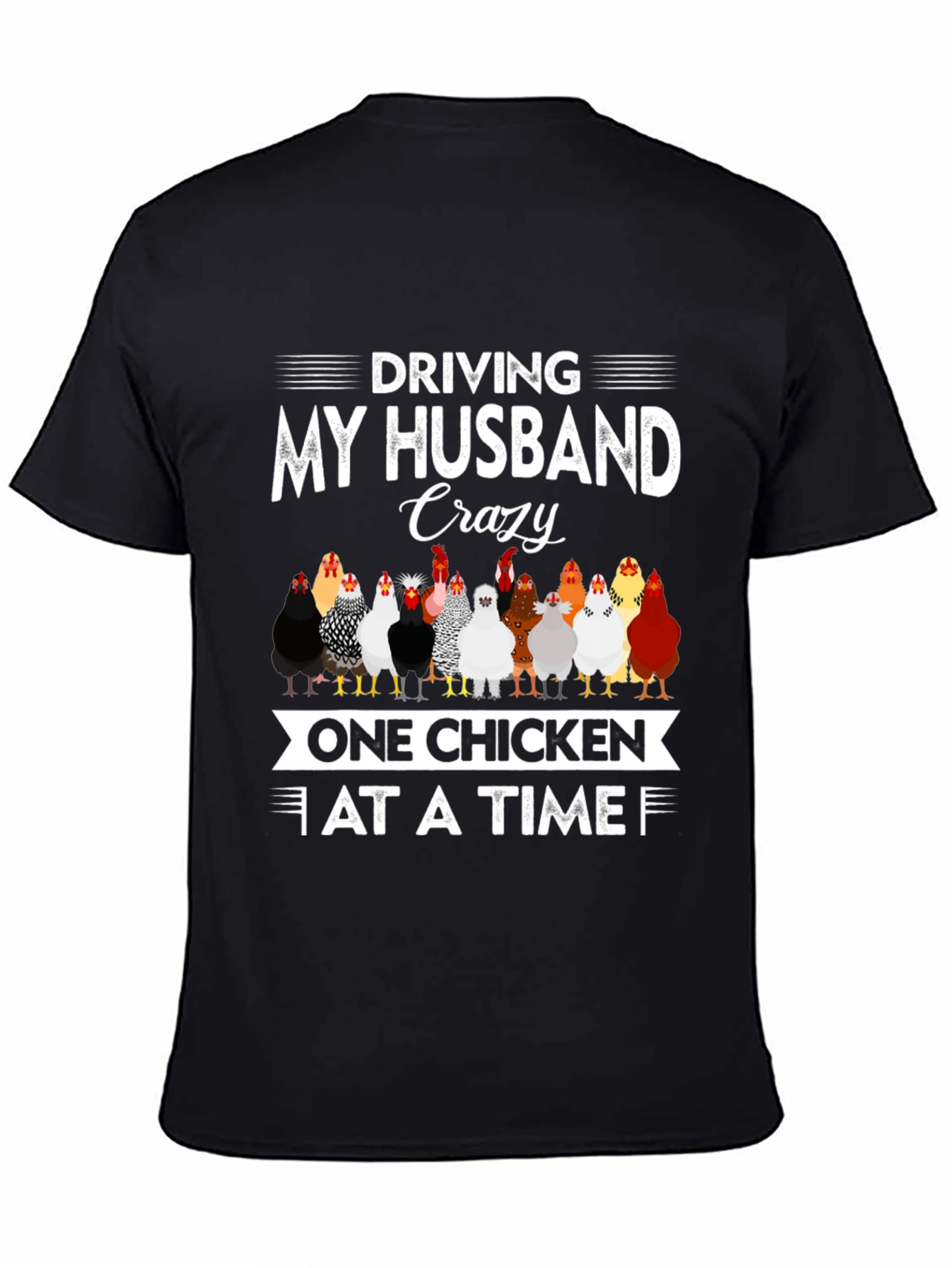 Crazy Chicken Lady Graphic T-Shirt
