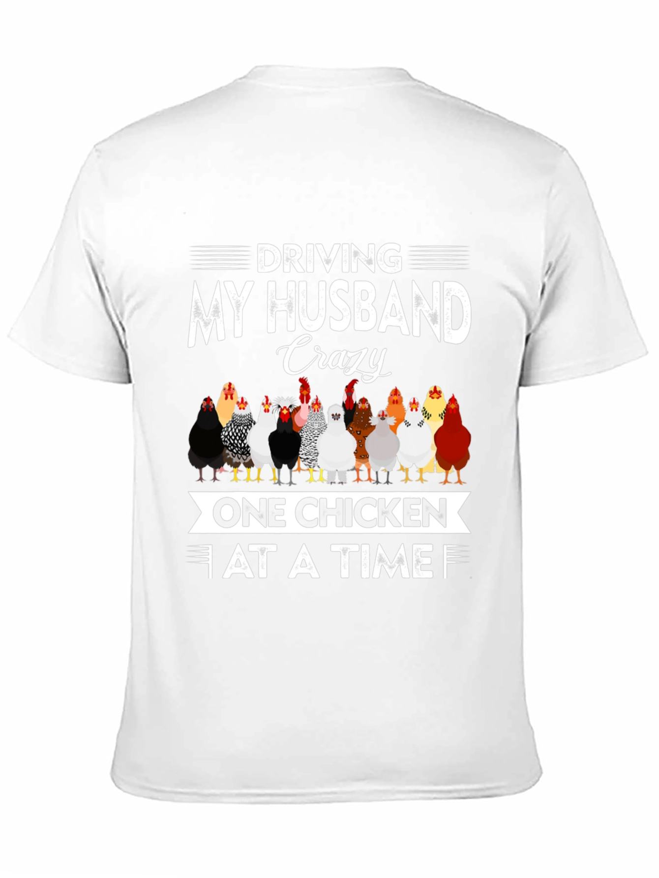 Crazy Chicken Lady Graphic T-Shirt
