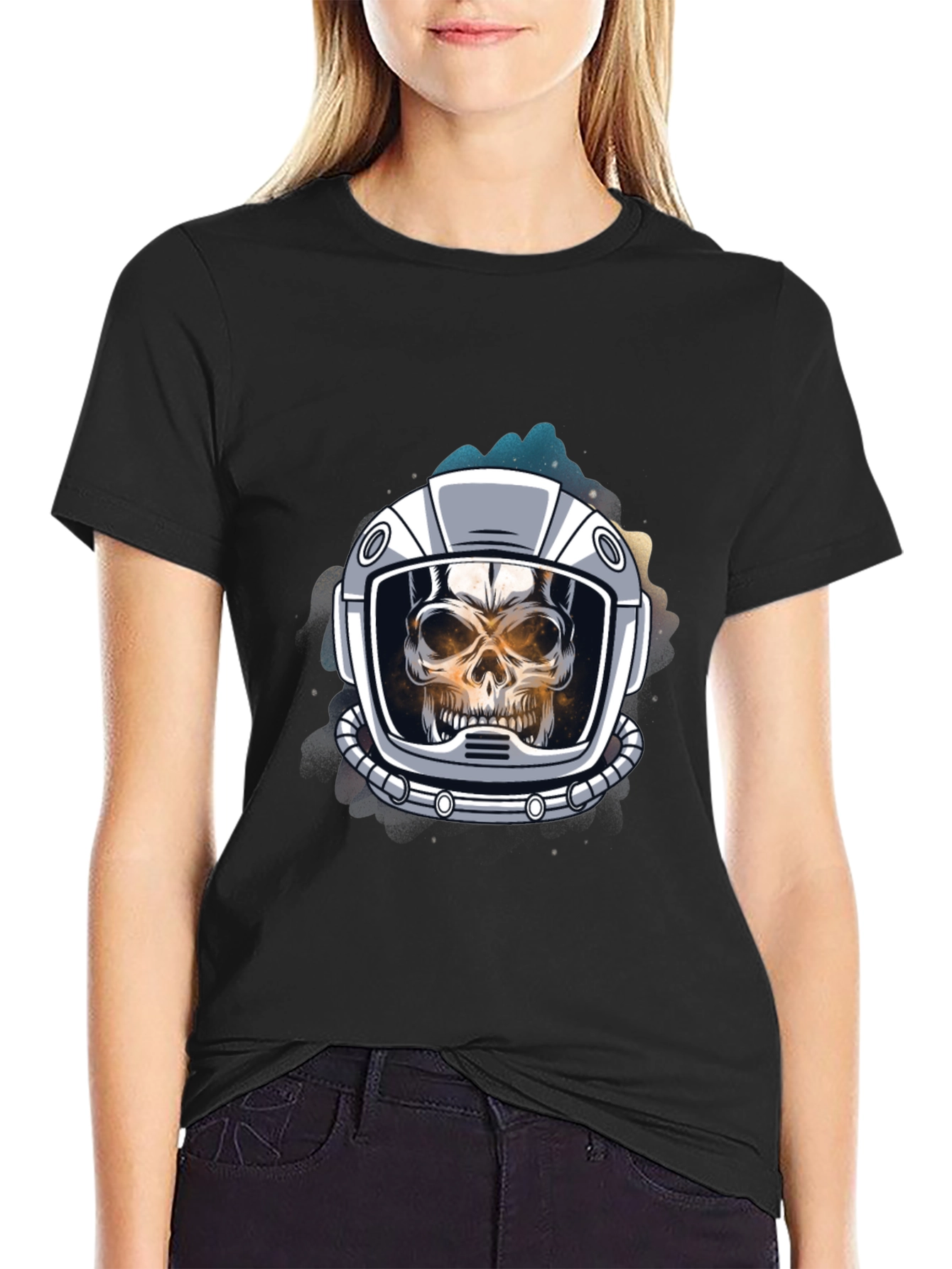 Skull Astronaut Graphic Tee