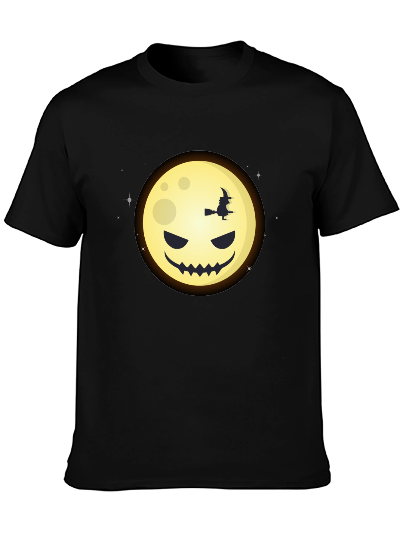 Halloween Moon Witch Graphic Tee