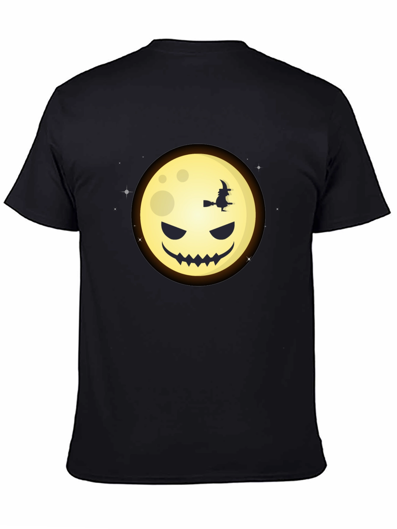 Halloween Moon Witch Graphic Tee