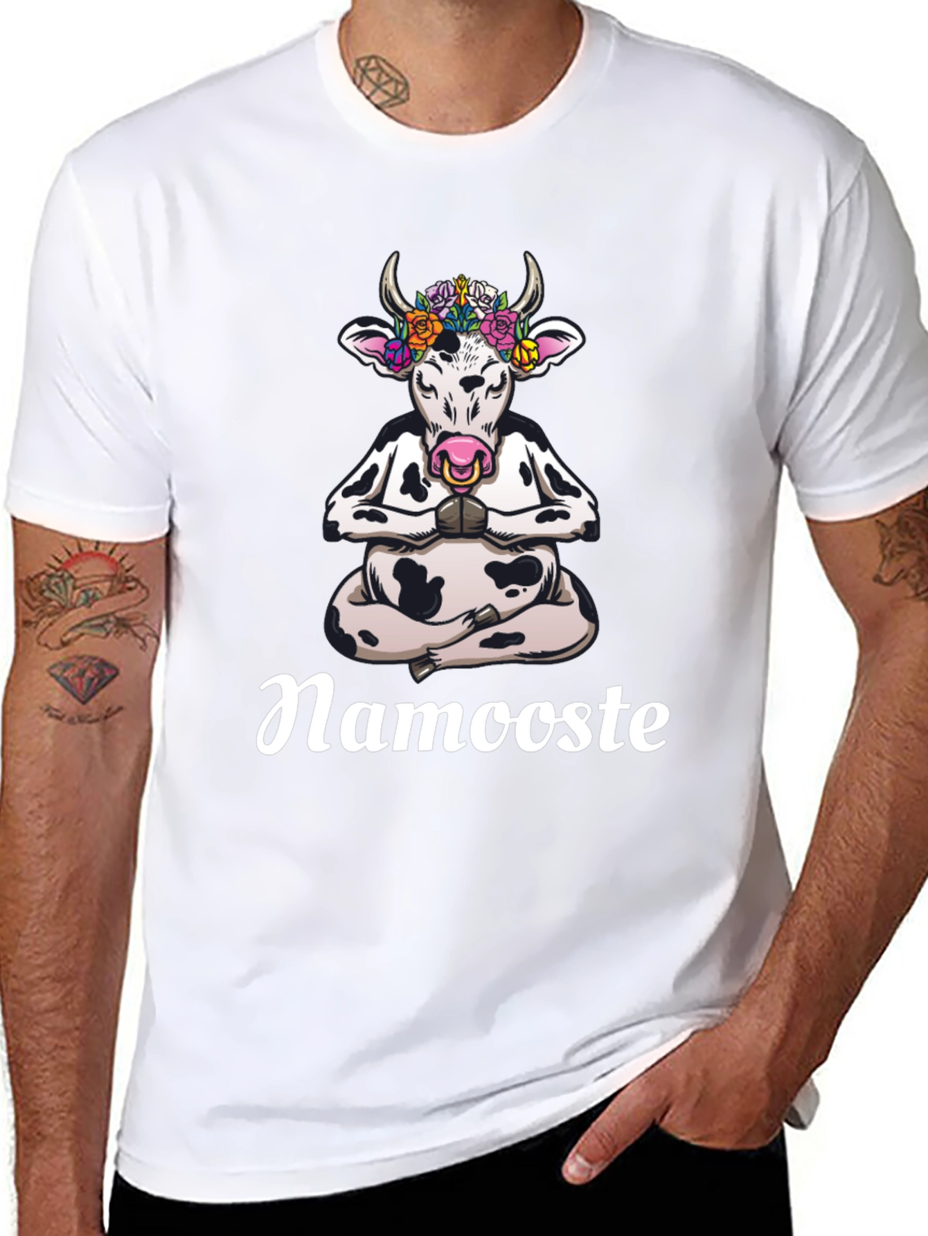 Namooste Cow Graphic Tee