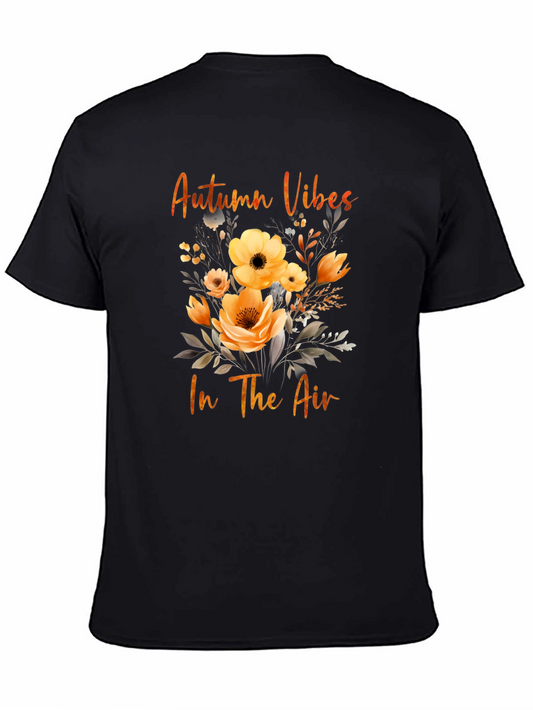 Autumn Vibes Floral Graphic T-Shirt