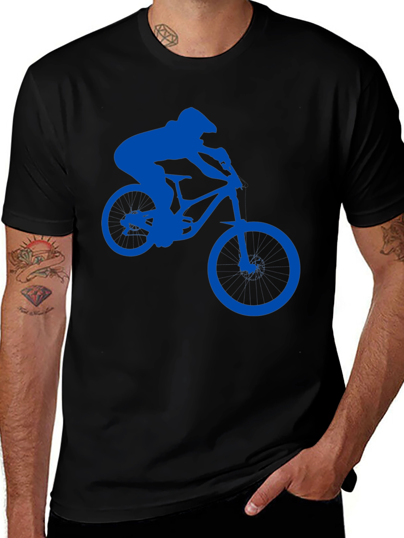 Mountain Biker T-Shirt - Black