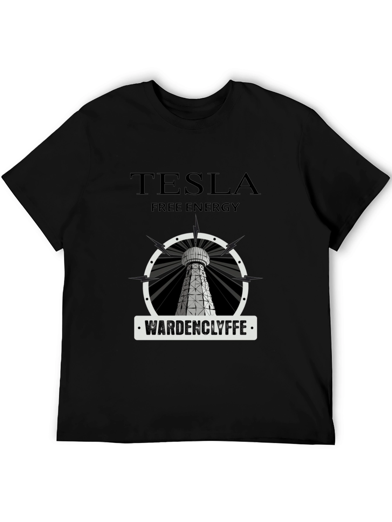 Tesla Free Energy Wardenclyffe Tower Graphic T-Shirt