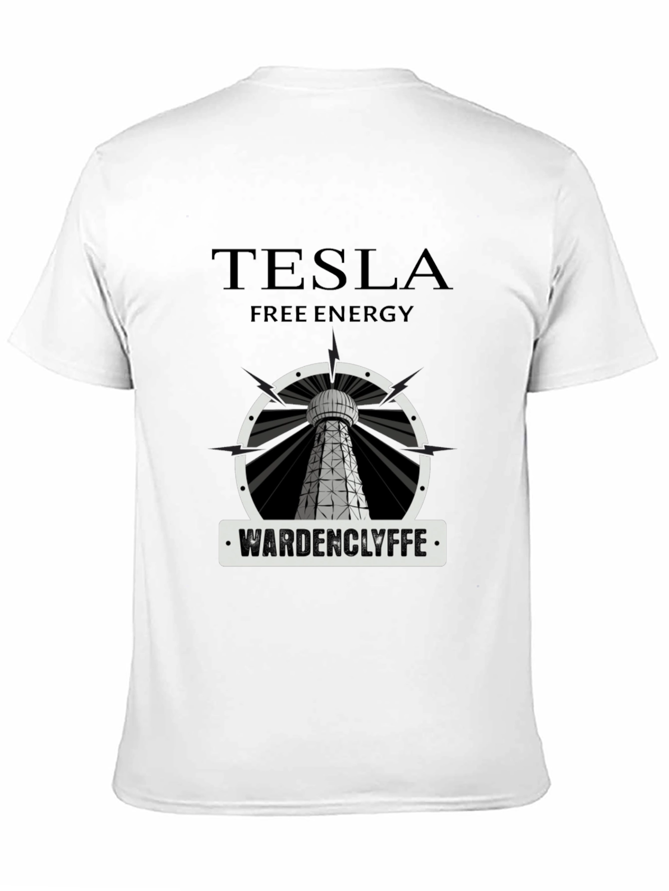 Tesla Free Energy Wardenclyffe Tower Graphic T-Shirt