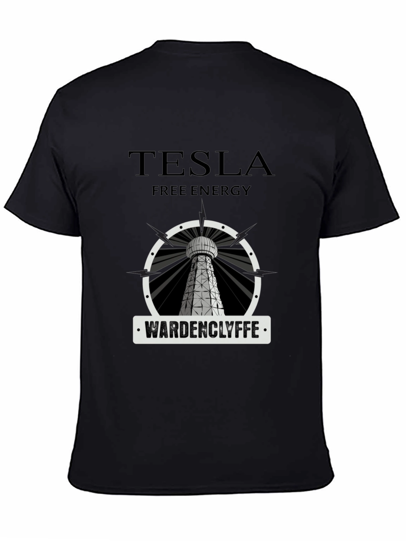 Tesla Free Energy Wardenclyffe Tower Graphic T-Shirt