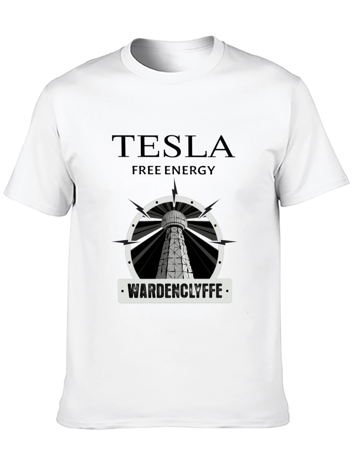 Tesla Free Energy Wardenclyffe Tower Graphic T-Shirt