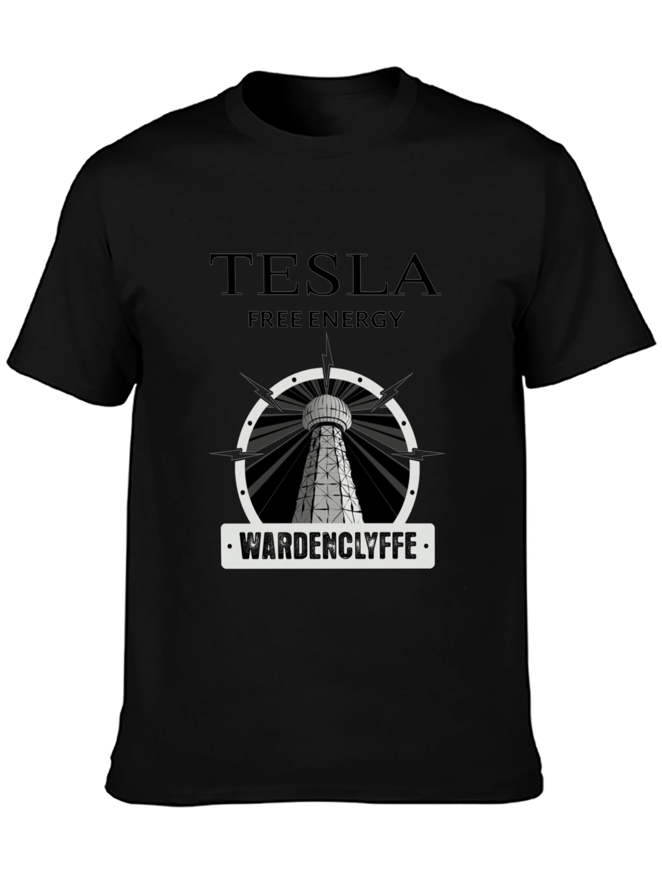 Tesla Free Energy Wardenclyffe Tower Graphic T-Shirt
