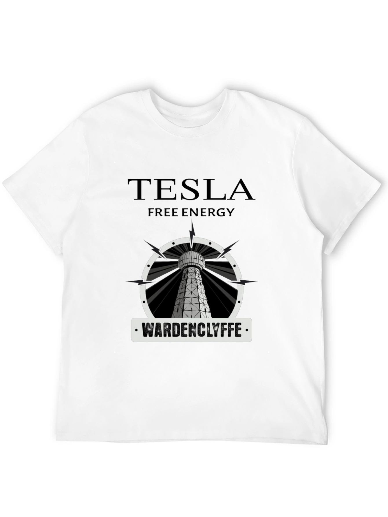 Tesla Free Energy Wardenclyffe Tower Graphic T-Shirt