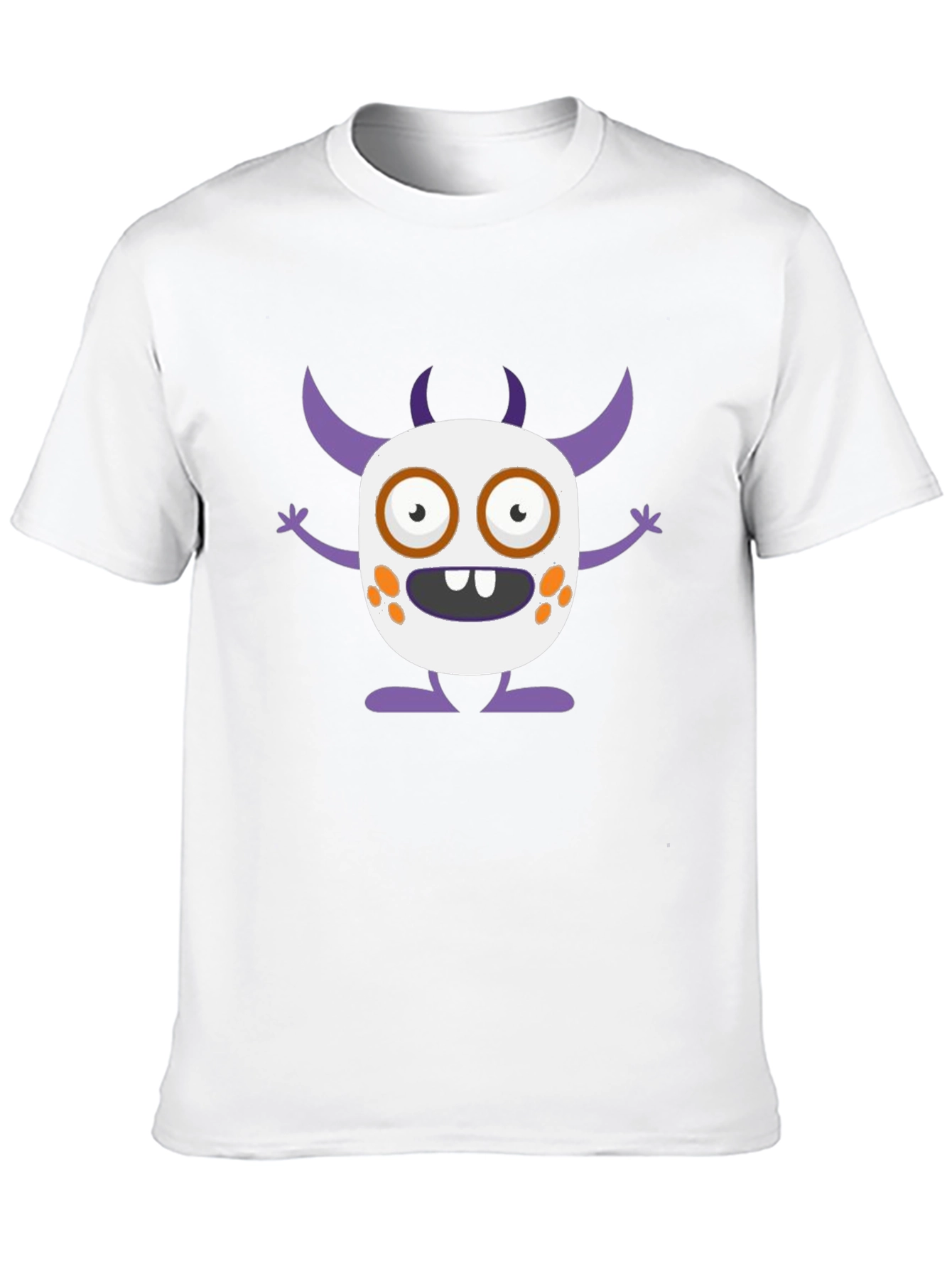 Fun Monster Graphic Tee - Black Cotton T-Shirt