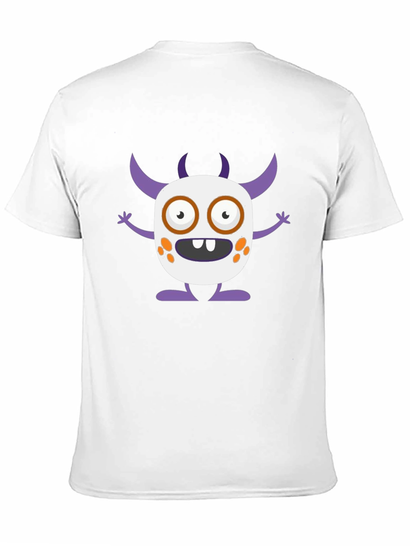 Fun Monster Graphic Tee - Black Cotton T-Shirt