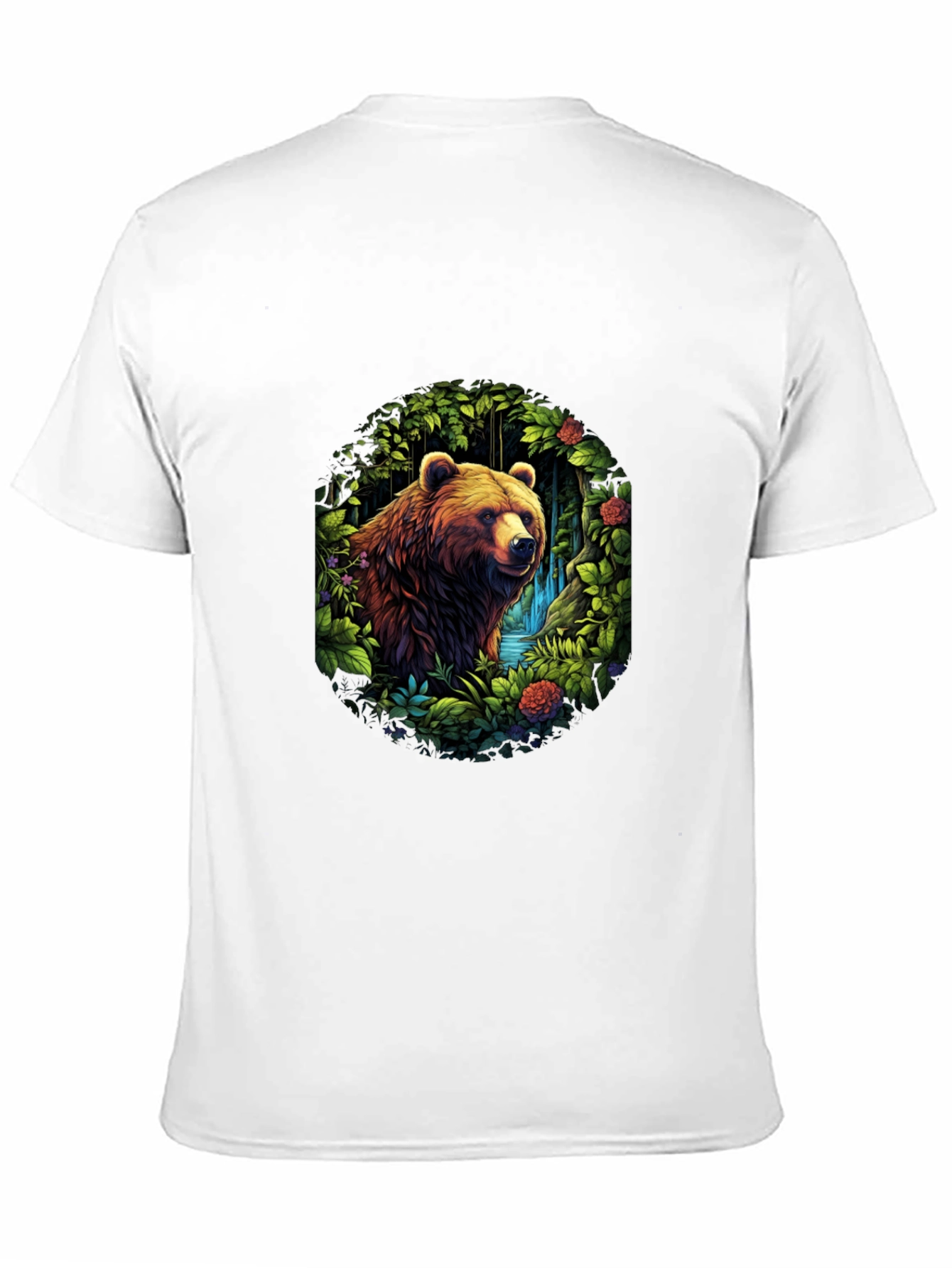 Bear in Forest T-Shirt - Nature Inspired Design