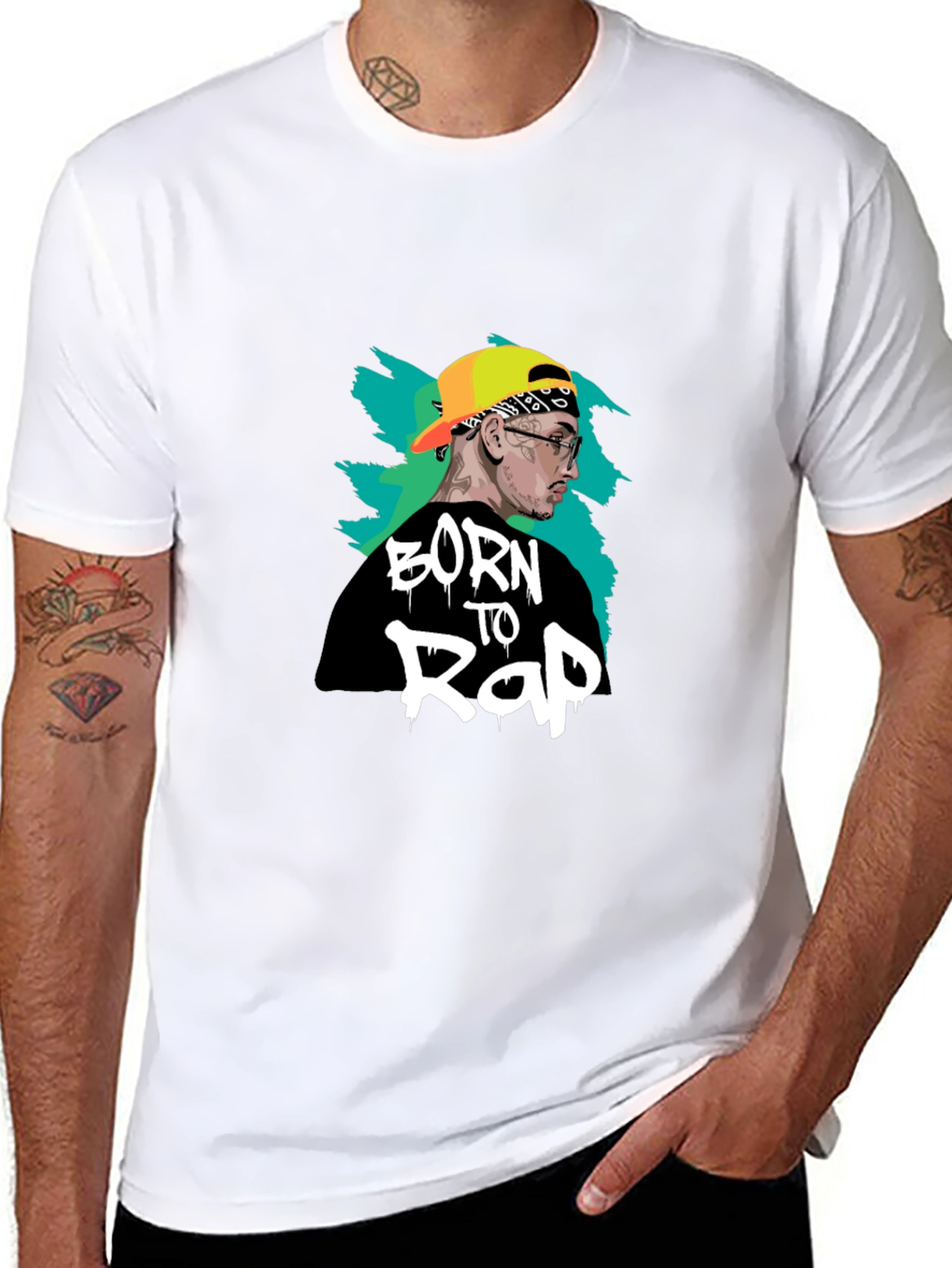 Born To Rap T-Shirt - Black