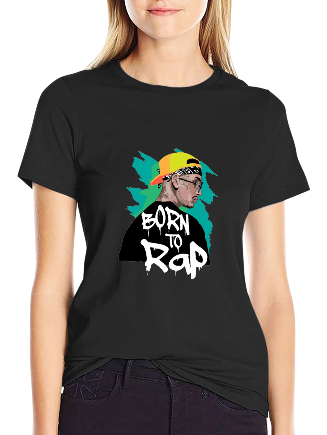 Born To Rap T-Shirt - Black