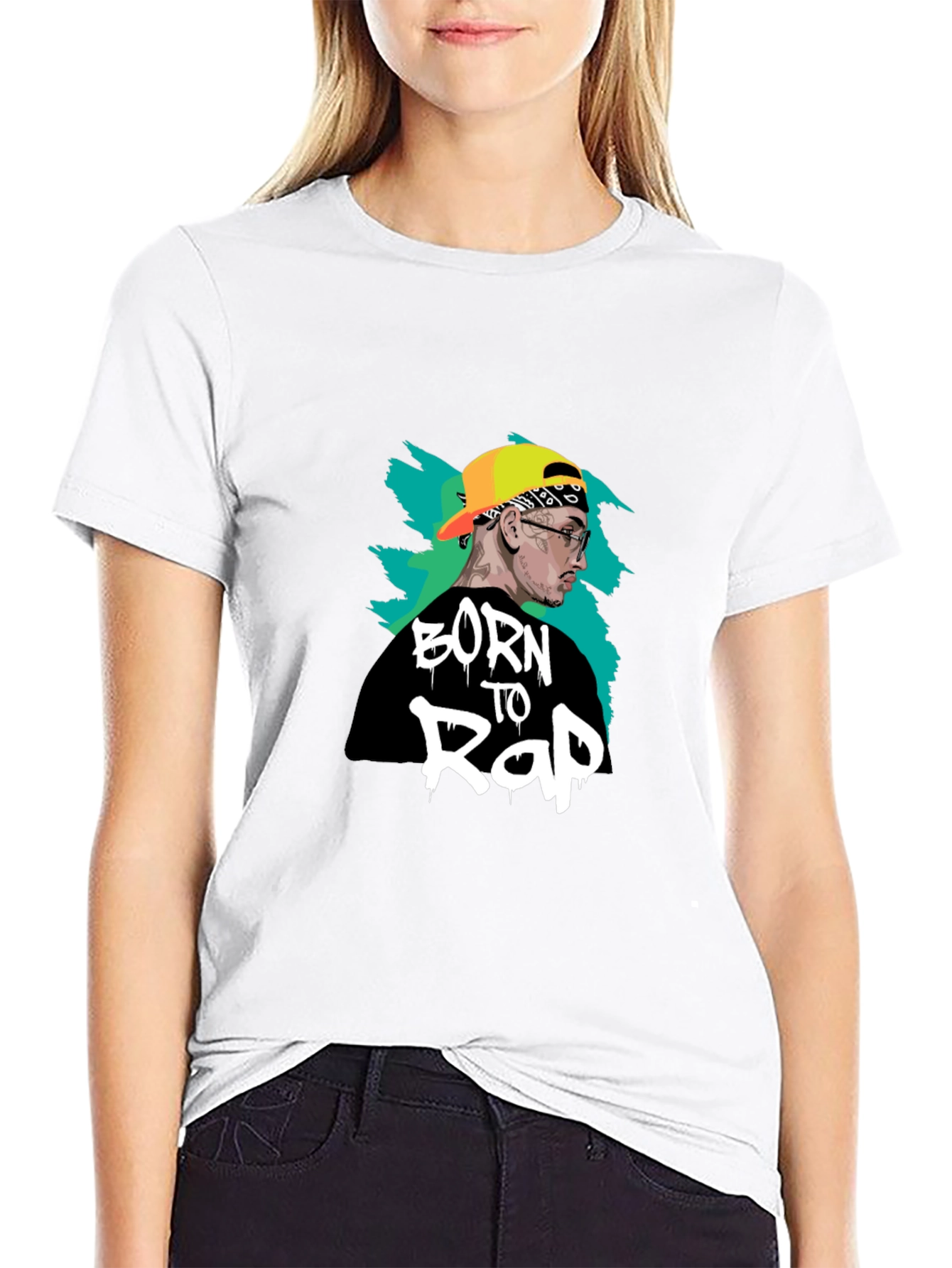 Born To Rap T-Shirt - Black