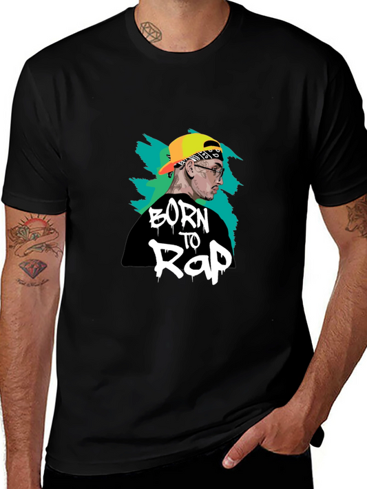 Born To Rap T-Shirt - Black