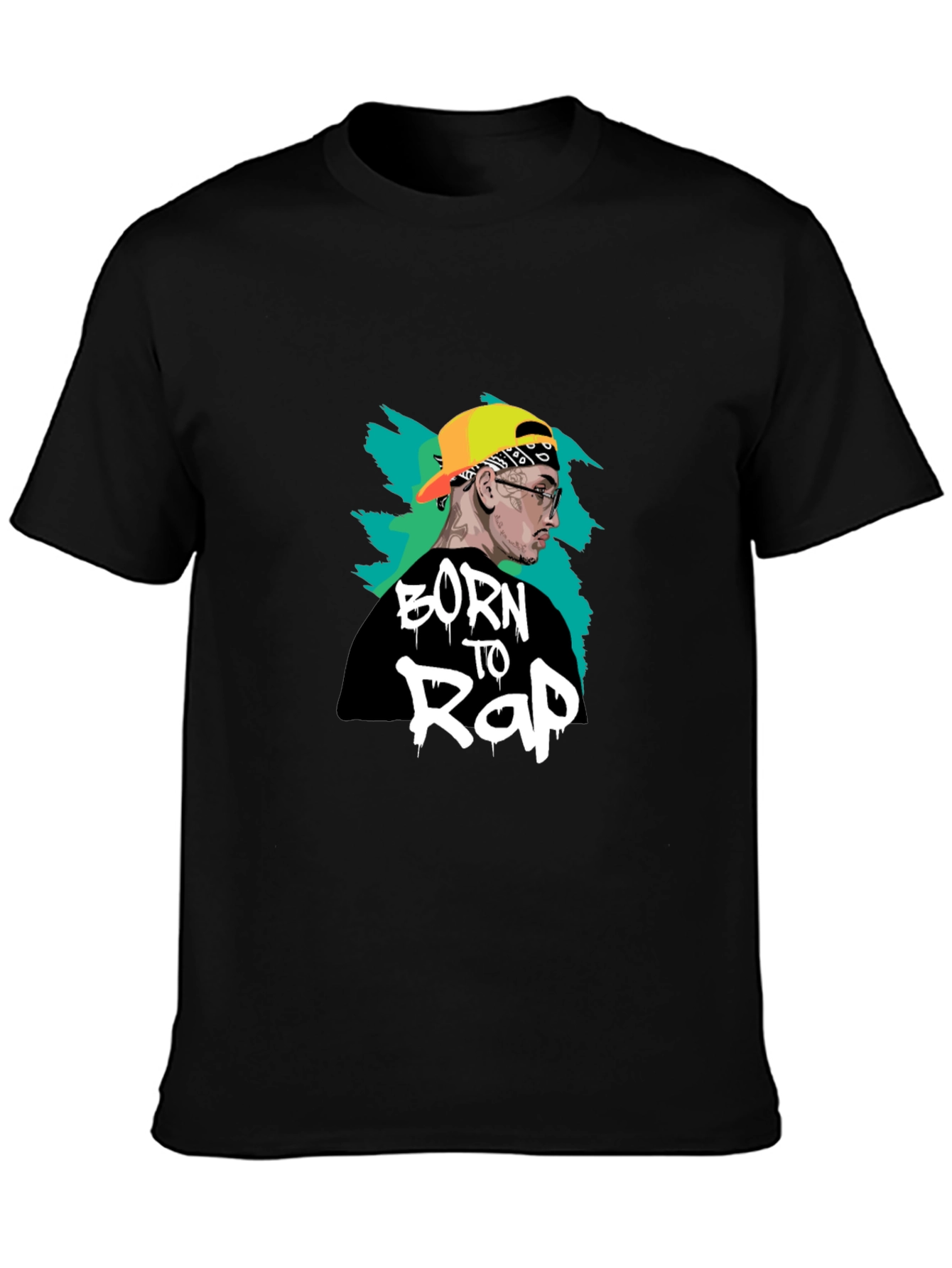 Born To Rap T-Shirt - Black