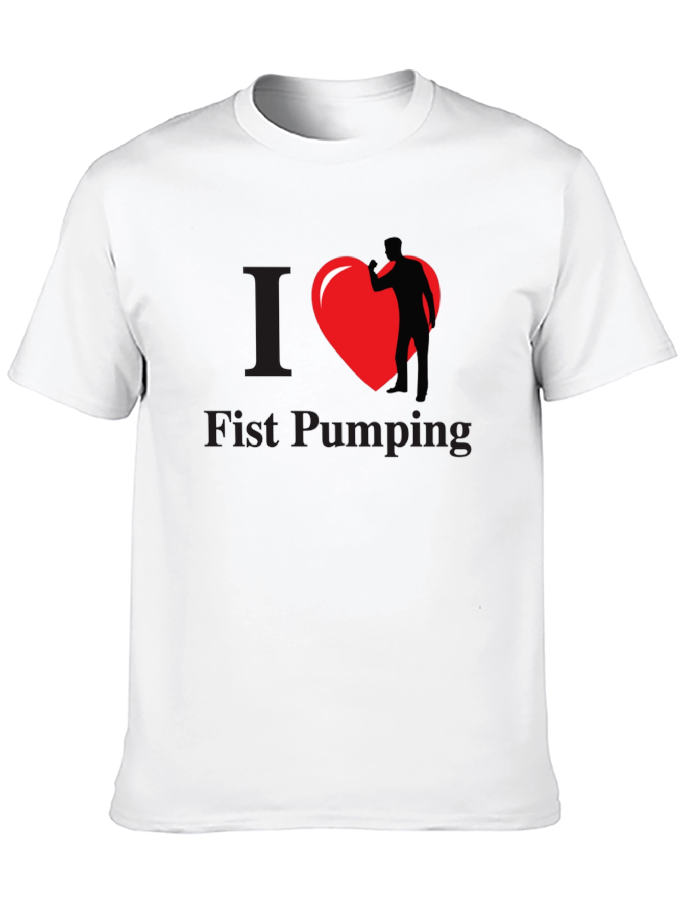 I Love Fist Pumping T-Shirt - Black Graphic Tee