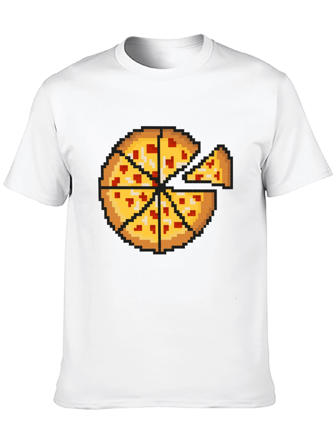 Pixel Pizza Graphic Tee - Gamer Style Shirt