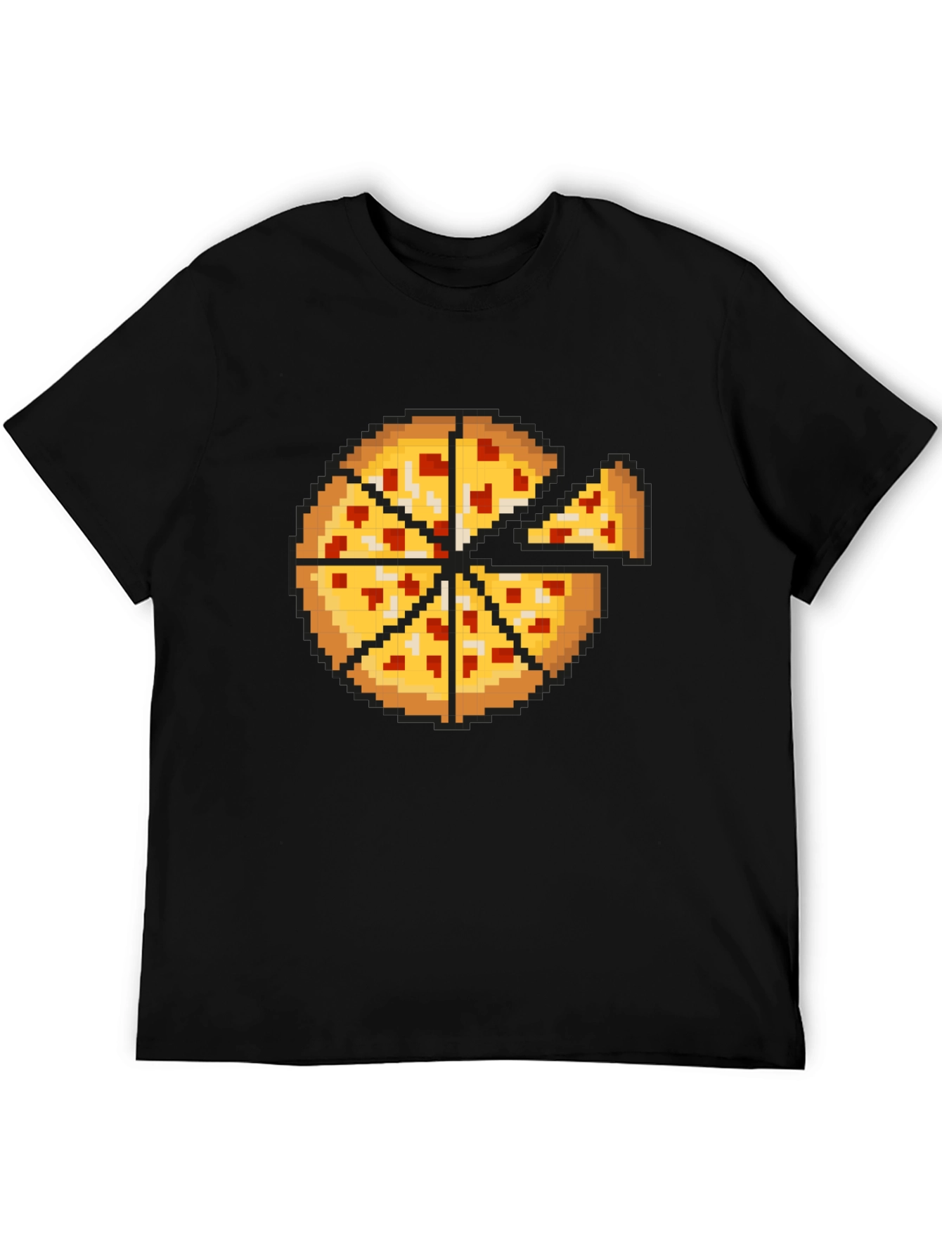Pixel Pizza Graphic Tee - Gamer Style Shirt