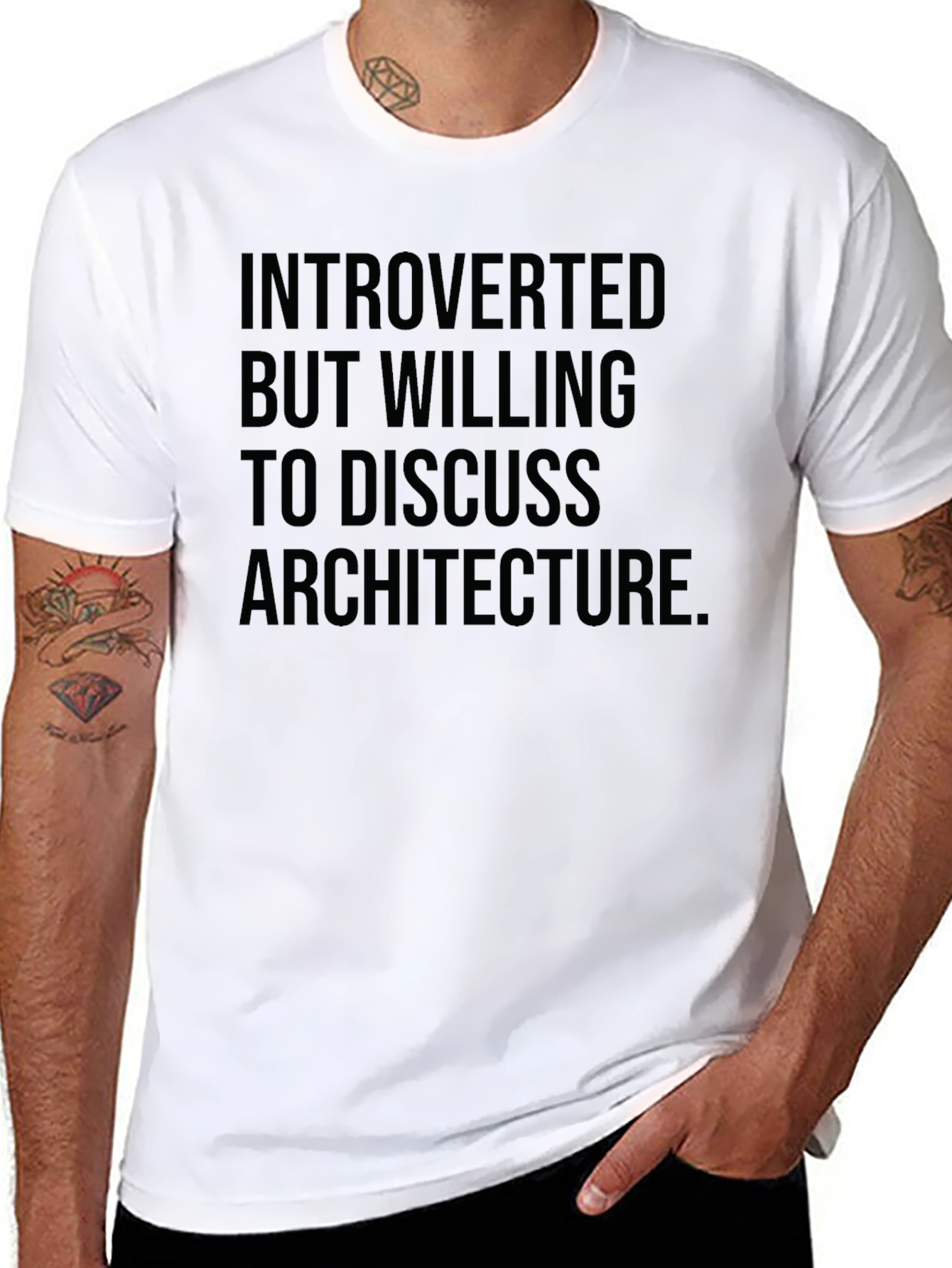 Introverted Architect T-Shirt: Discuss Architecture