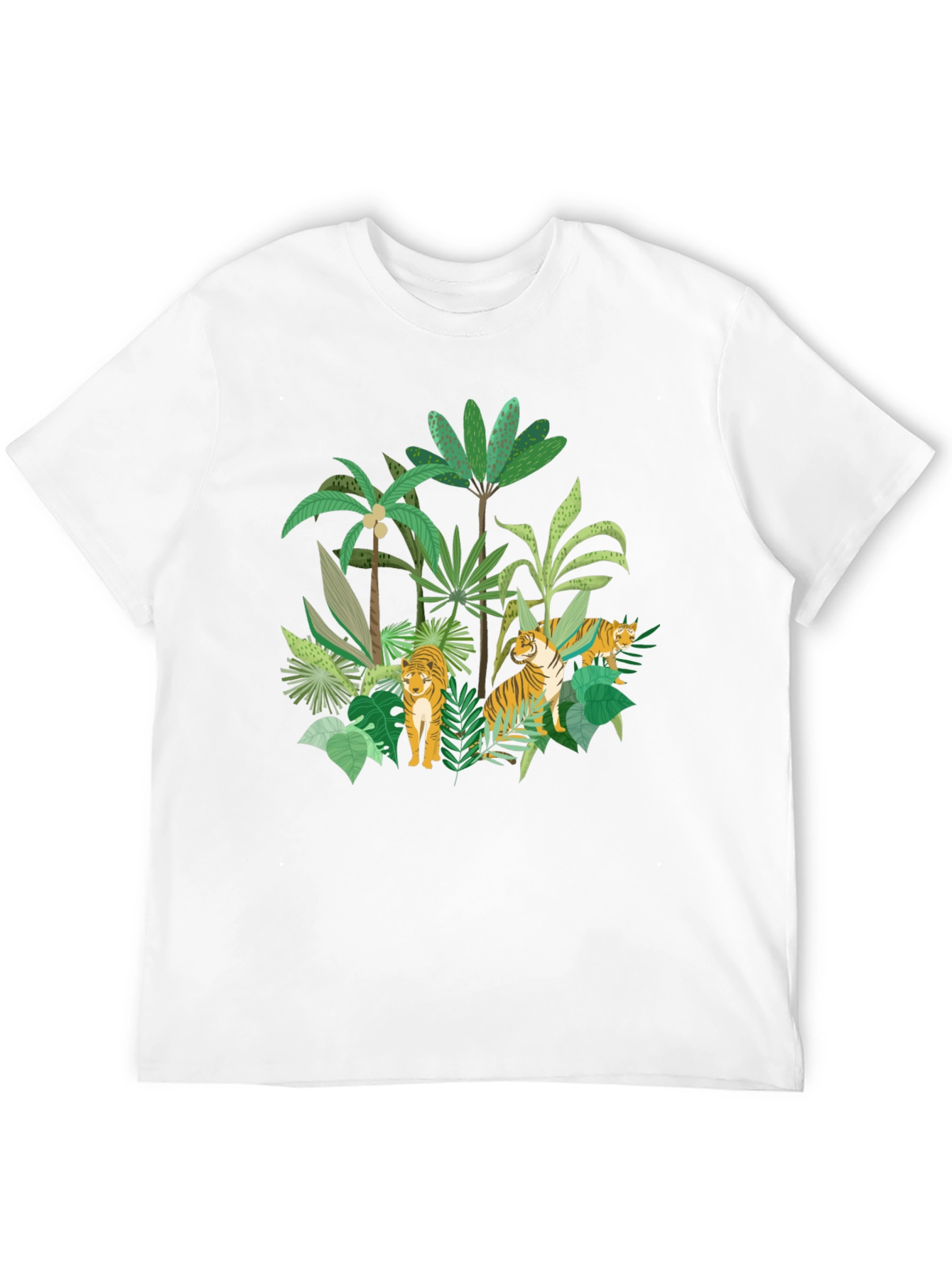 Jungle Tiger Graphic Tee - Black