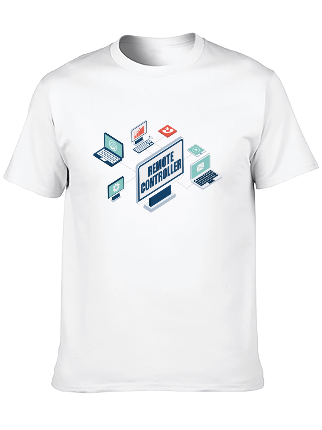 Remote Controller Graphic T-Shirt - Black Cotton Tee