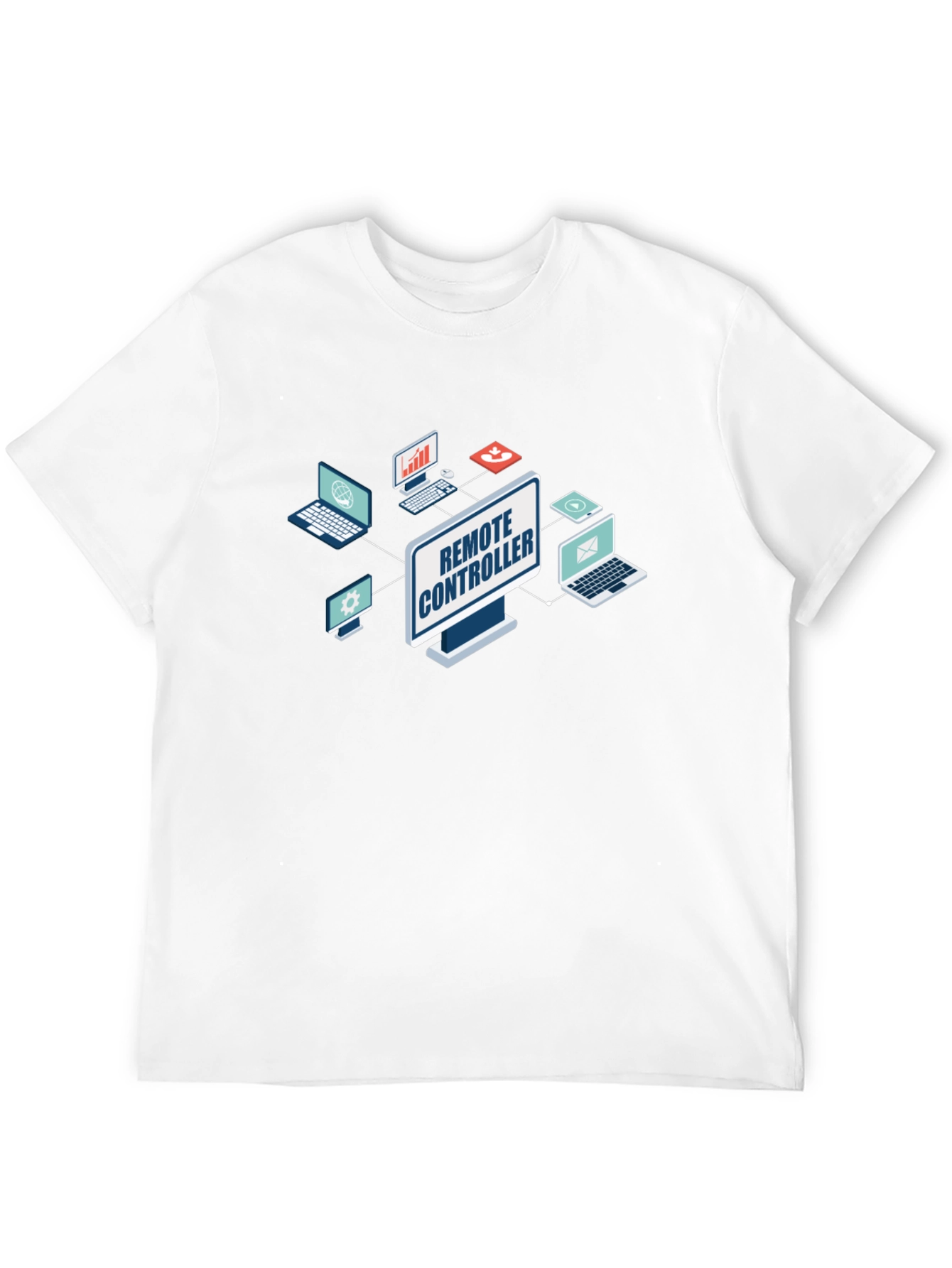Remote Controller Graphic T-Shirt - Black Cotton Tee