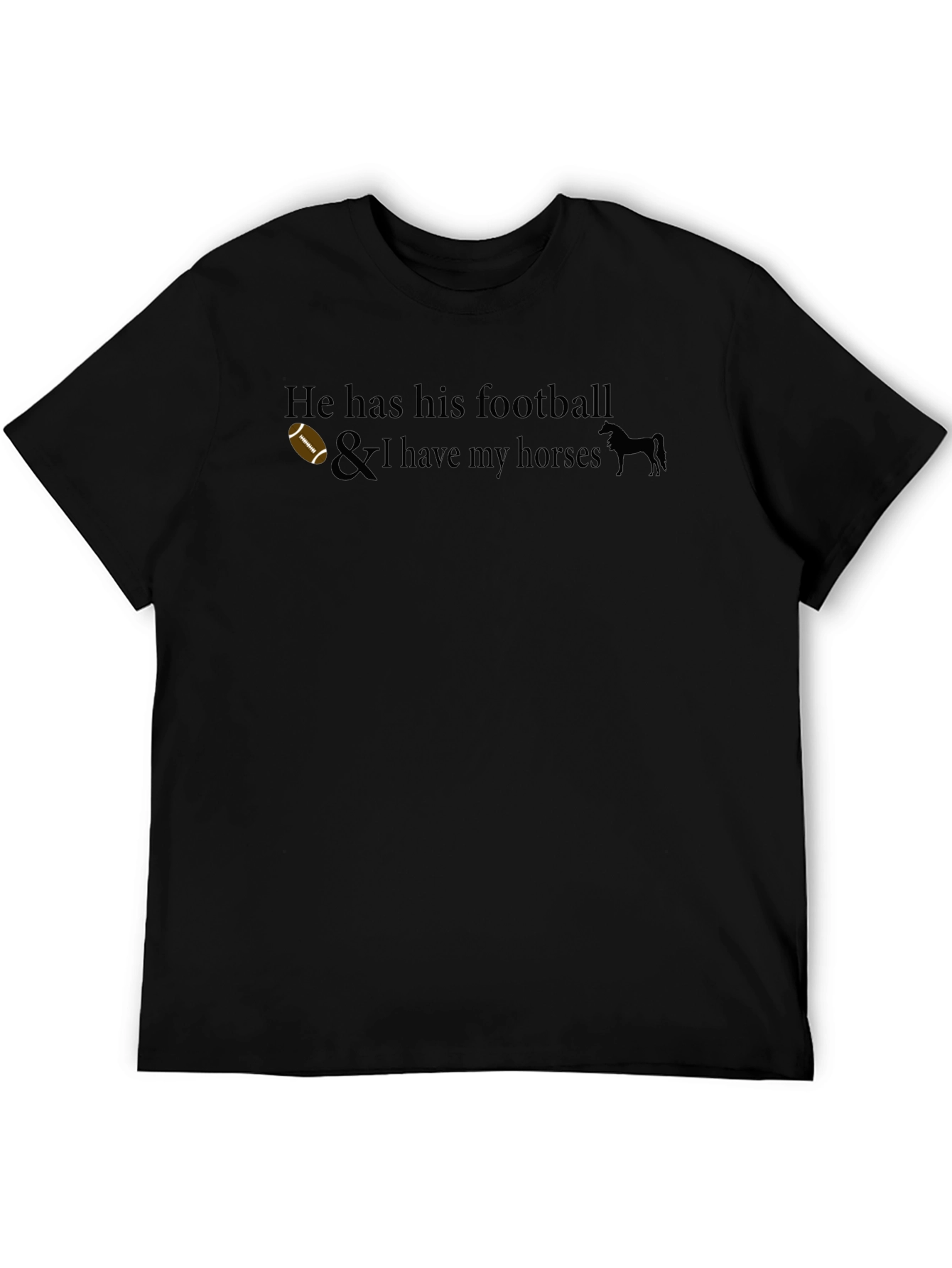 Football & Horses Graphic Tee