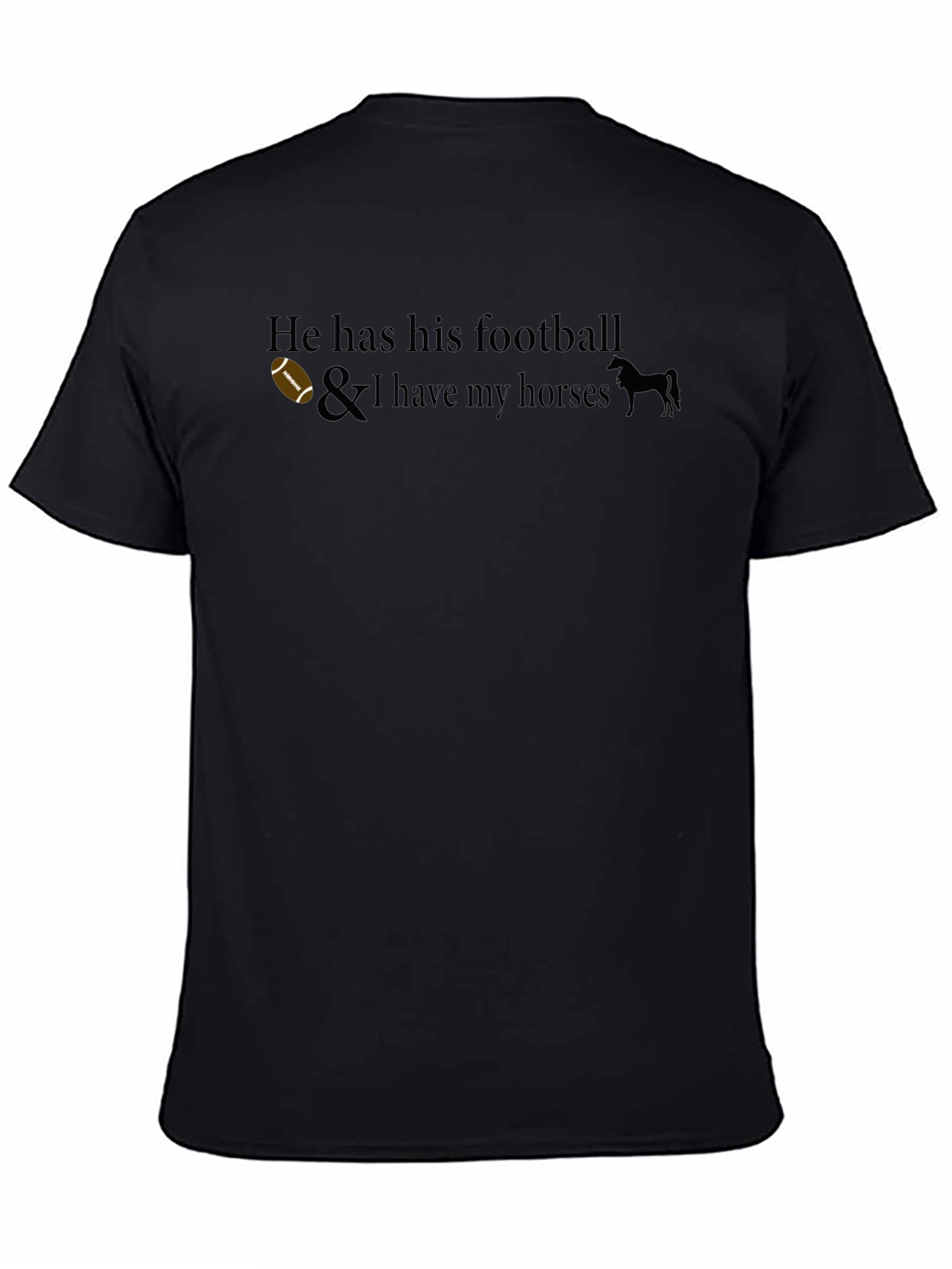 Football & Horses Graphic Tee