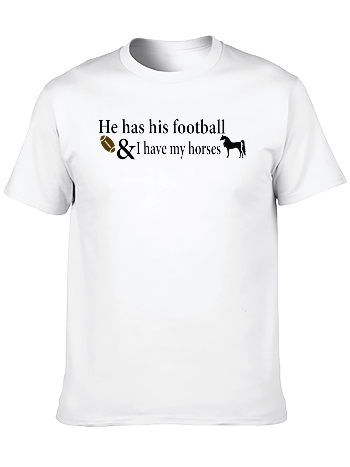 Football & Horses Graphic Tee