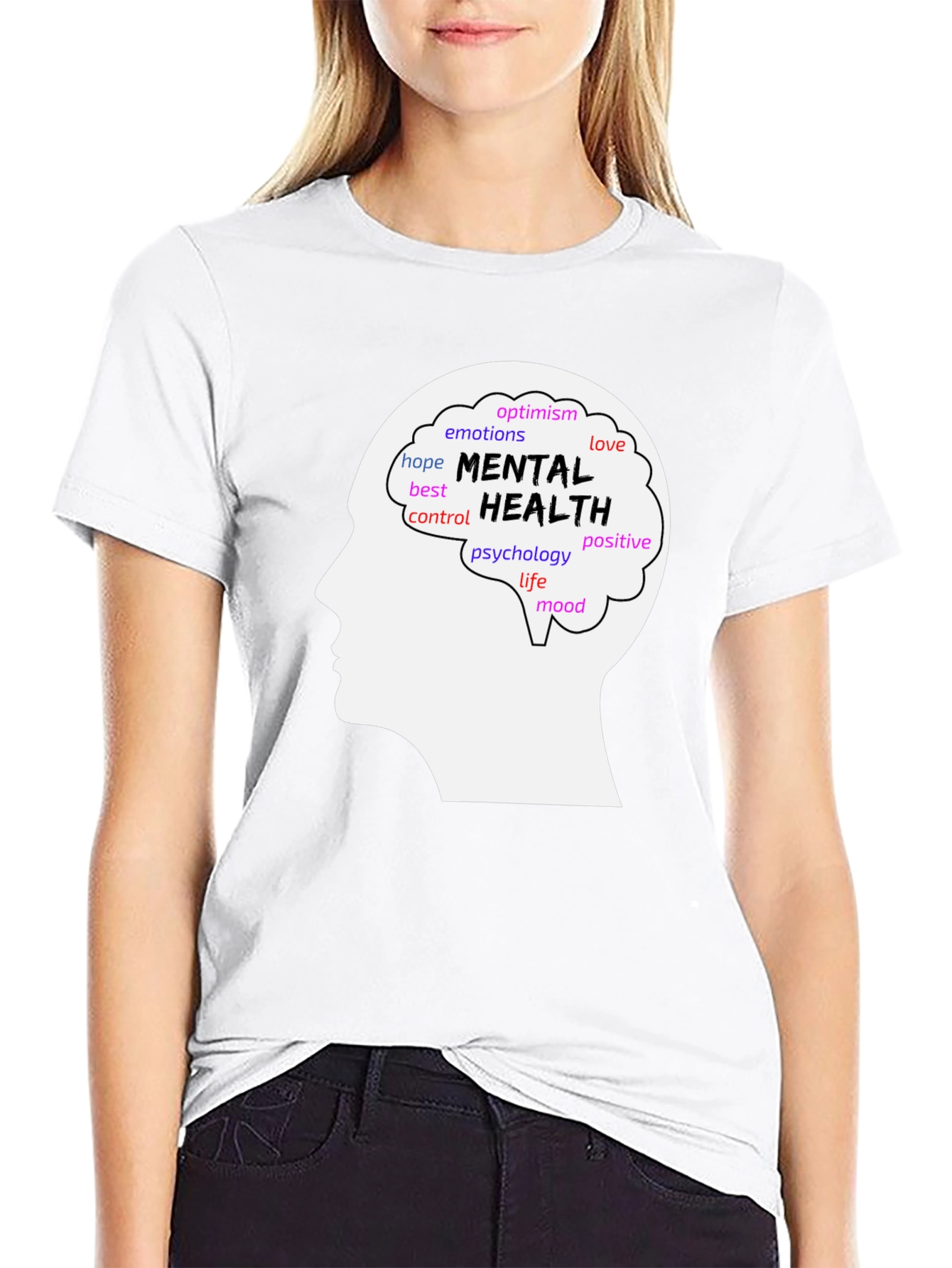 Mental Health Awareness T-Shirt - Brain Design