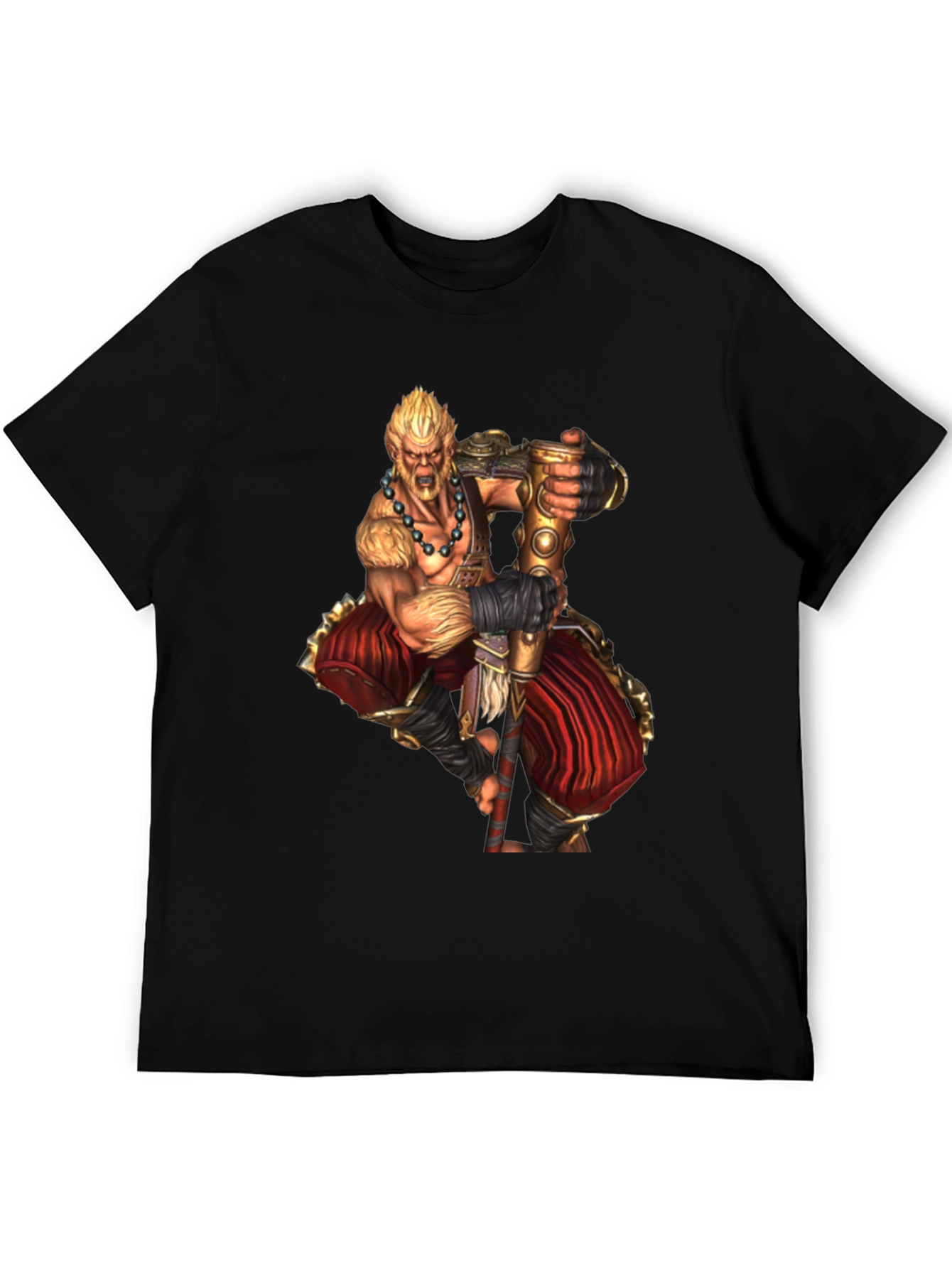 Warrior Graphic Print Black T-Shirt