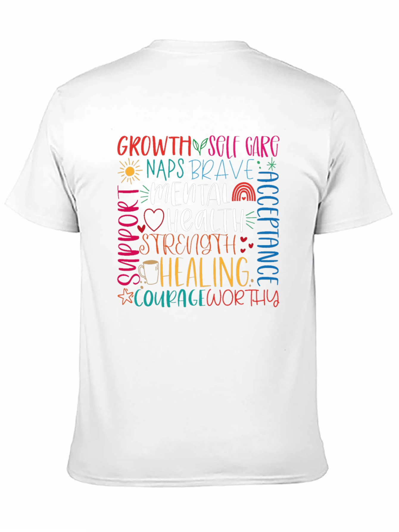 Mental Health Awareness Graphic Tee - Black
