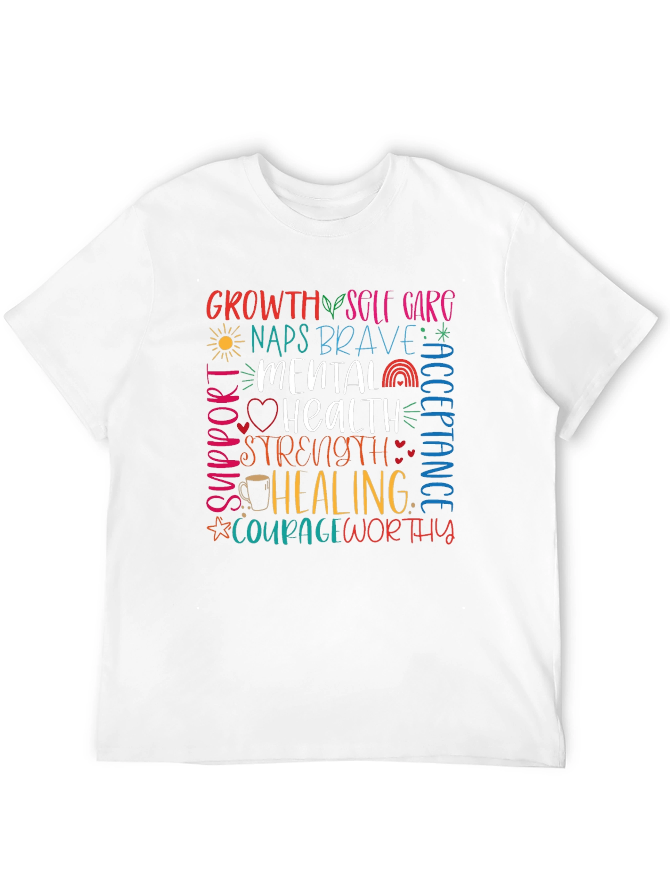 Mental Health Awareness Graphic Tee - Black