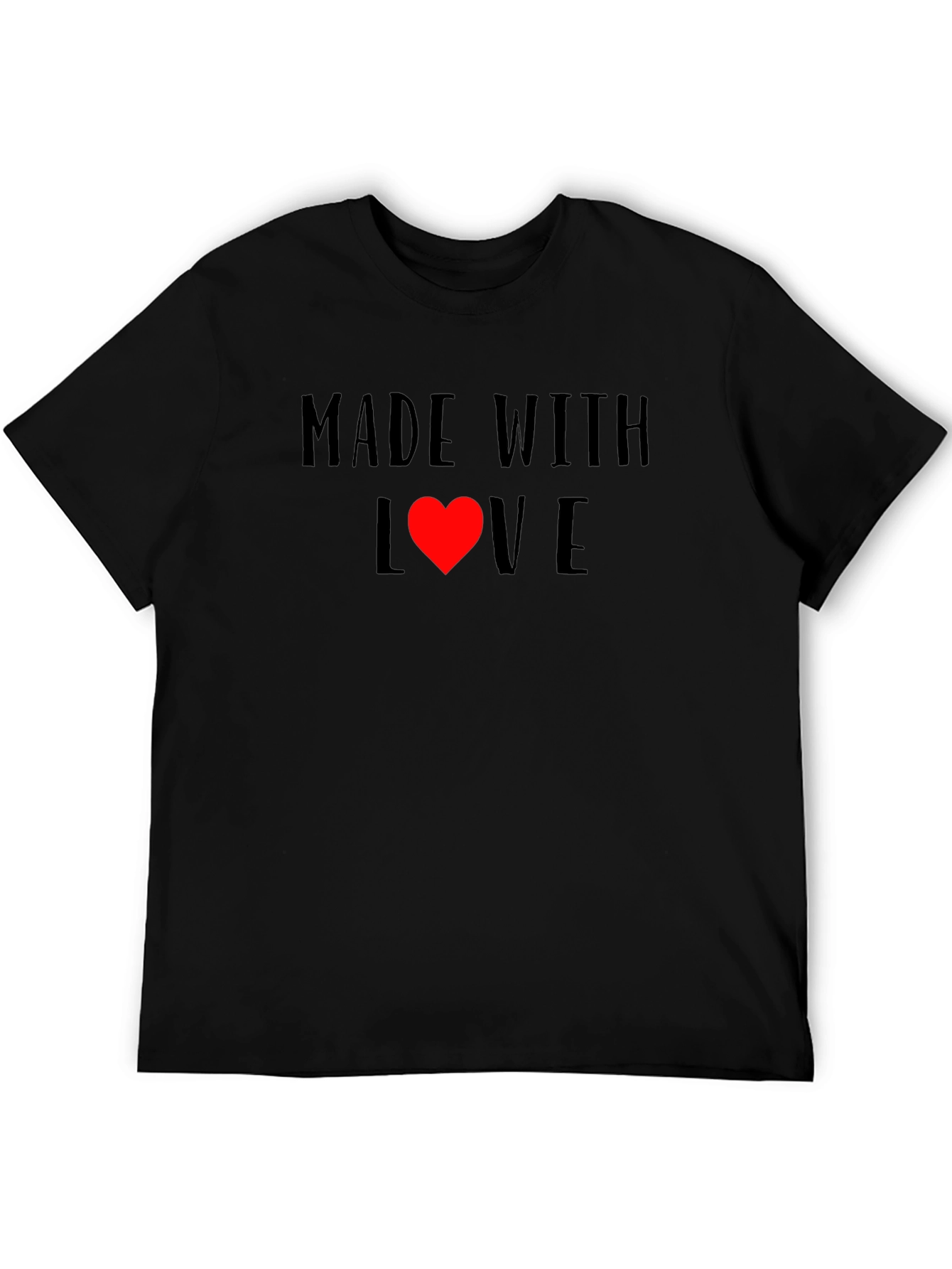 Made With Love Black T-Shirt