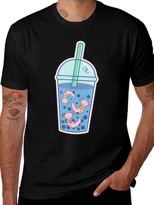 Axolotl Bubble Tea Graphic Tee