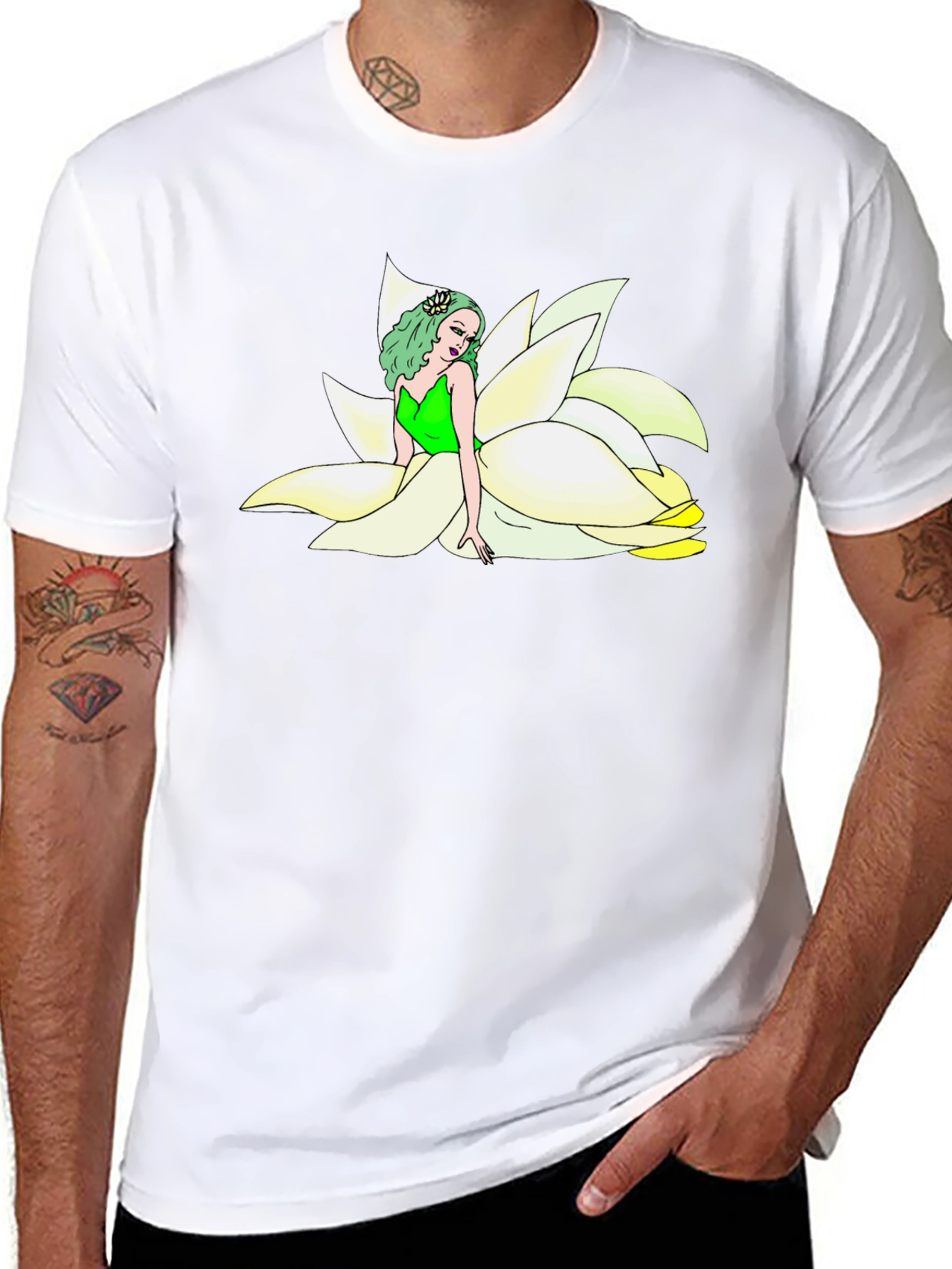 Floral Fairy T-Shirt - Unique Graphic Tee