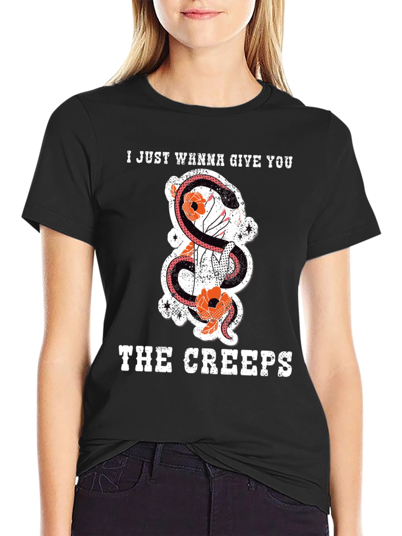 Creepy Snake Graphic T-Shirt