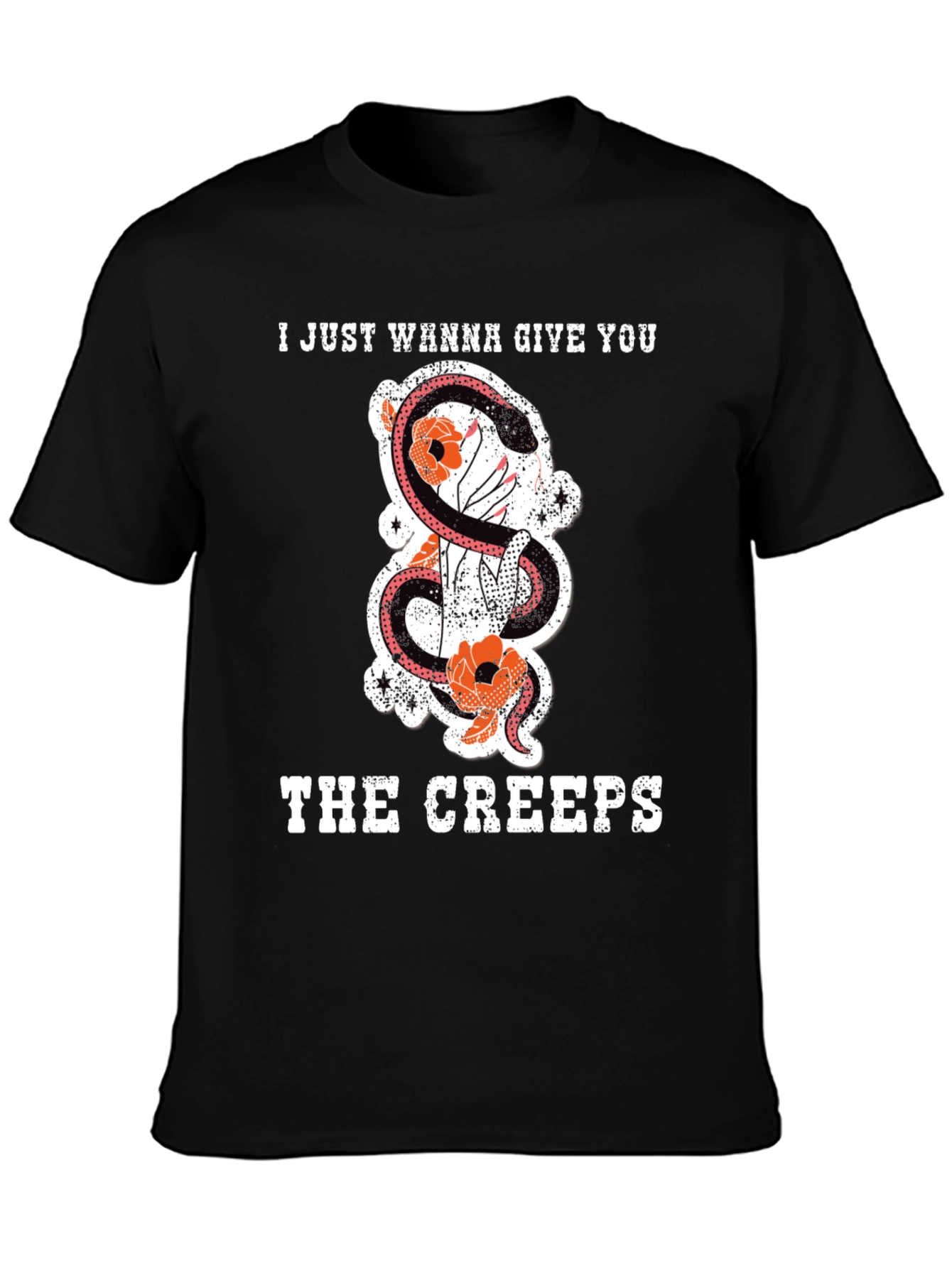 Creepy Snake Graphic T-Shirt