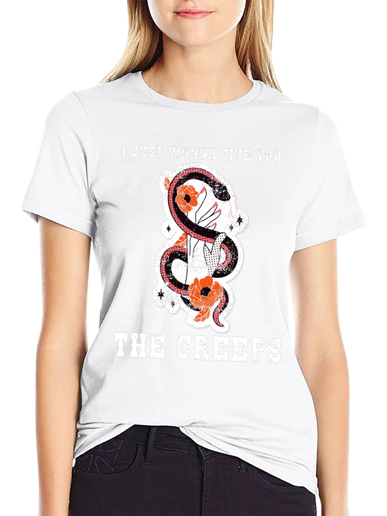 Creepy Snake Graphic T-Shirt