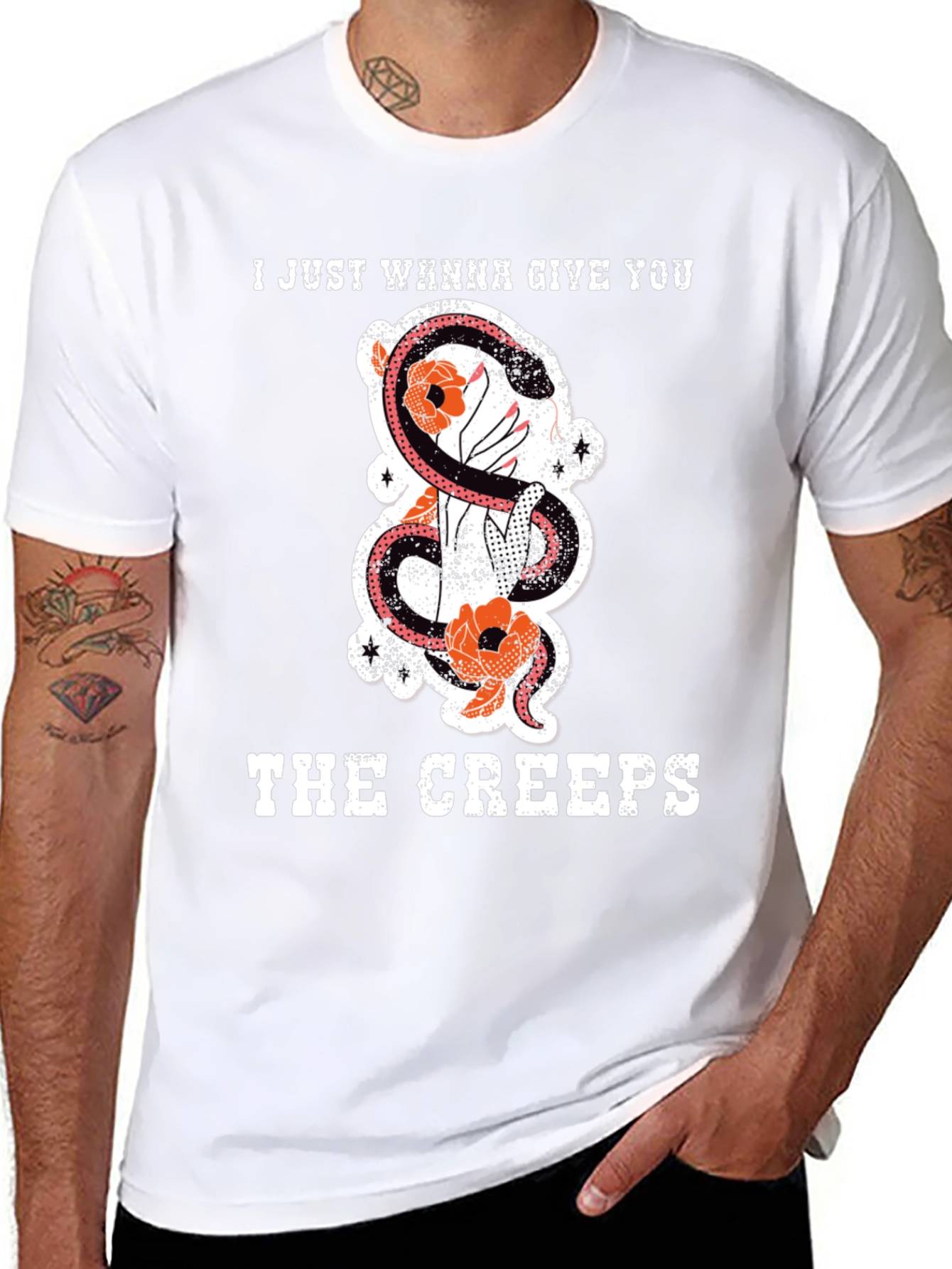 Creepy Snake Graphic T-Shirt