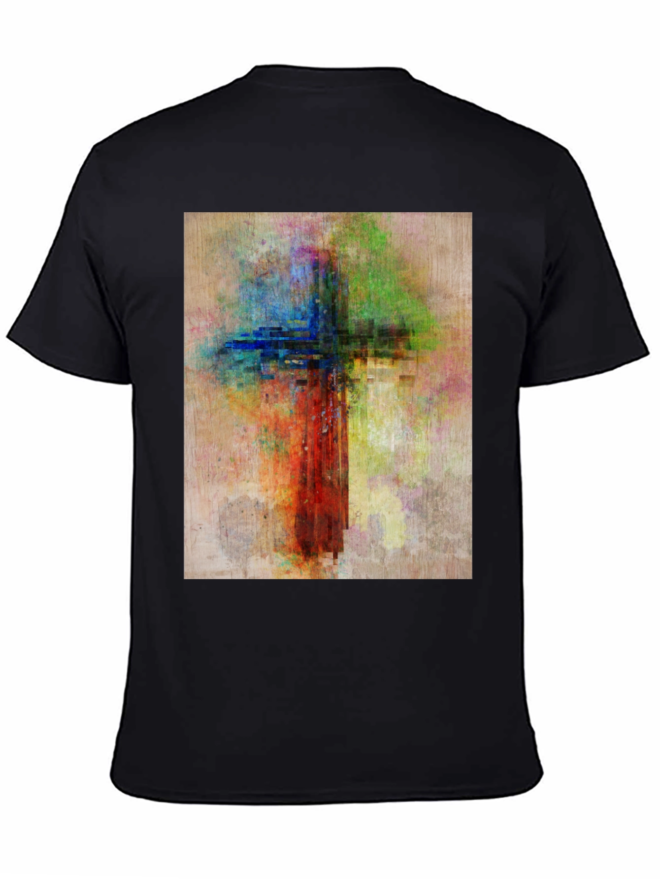 Abstract Christian Cross Graphic Tee