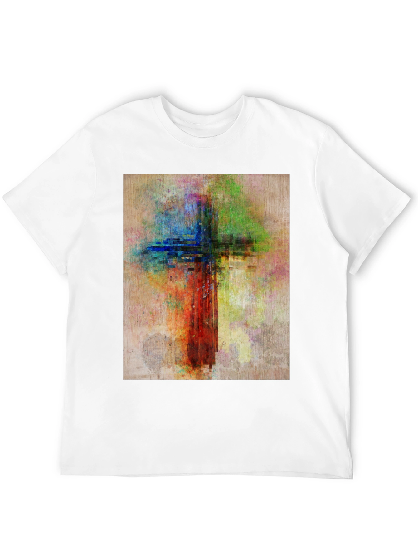Abstract Christian Cross Graphic Tee
